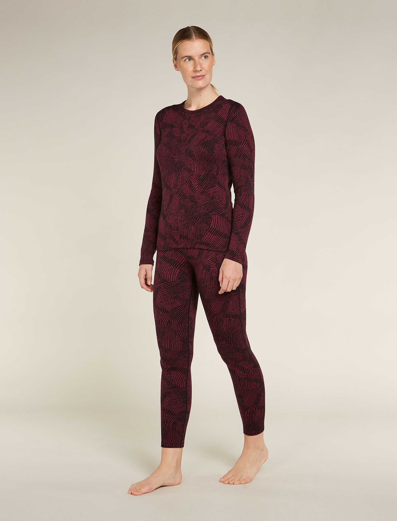 260 Vertex thermische top Frozen Forms en legging voor dames Icebreaker EU