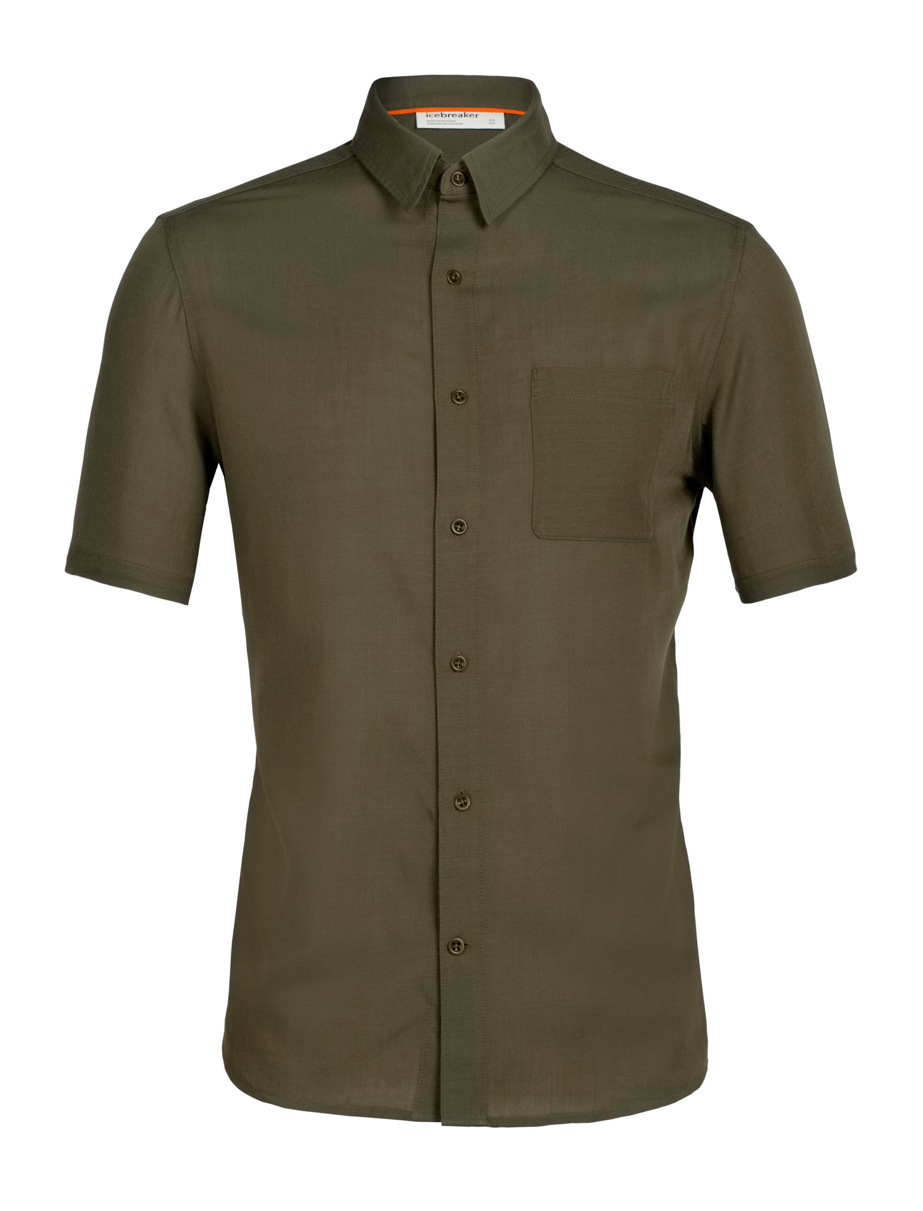 Camicia a maniche corte in lana merino Stevenson Uomo