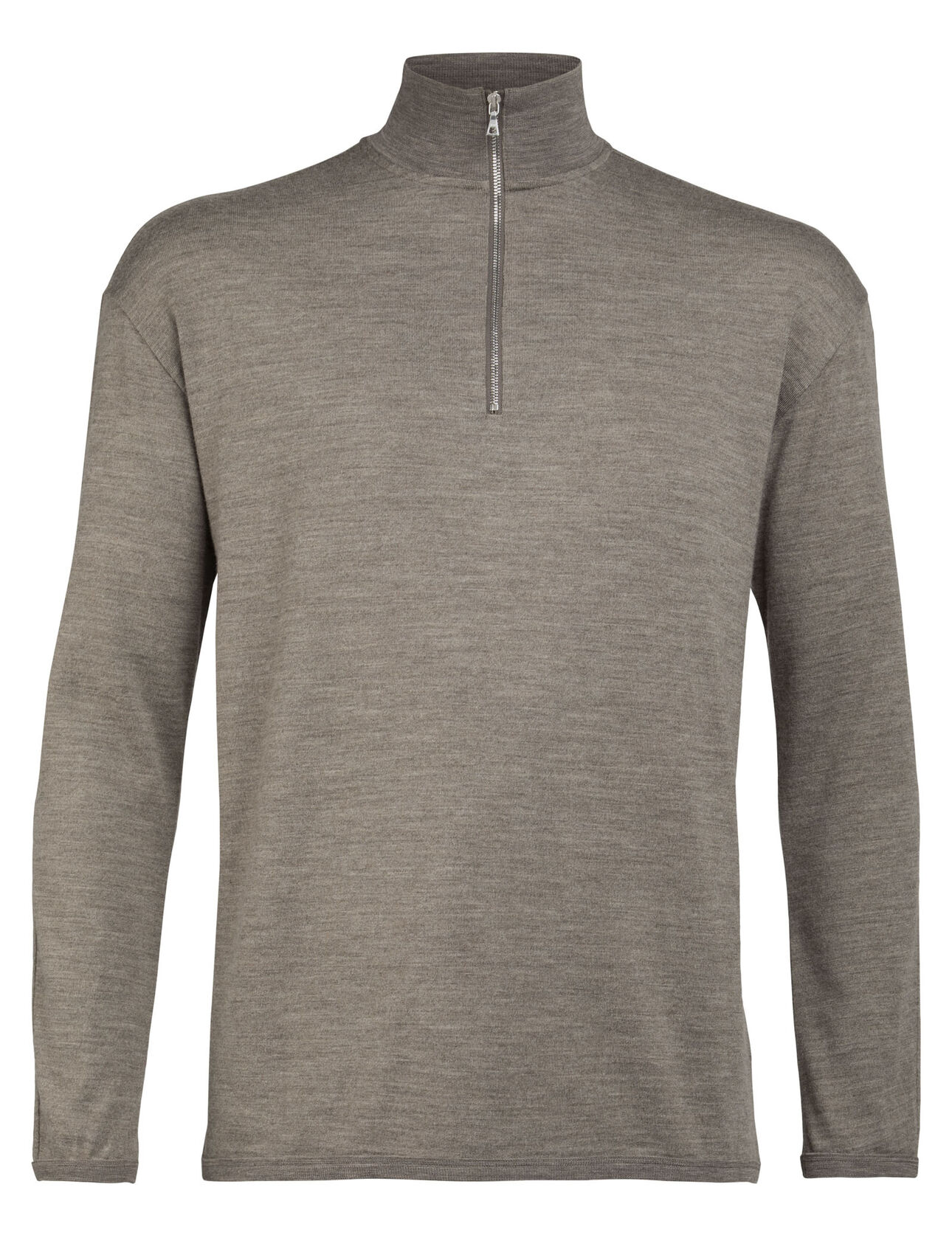 Heren Deice sweatshirt met lange mouwen en halve rits De stijlvolle en comfortabele Deice met lange mouwen en halve rits is een klassiek sweatshirt, gemaakt van 100% merinowol jersey. 