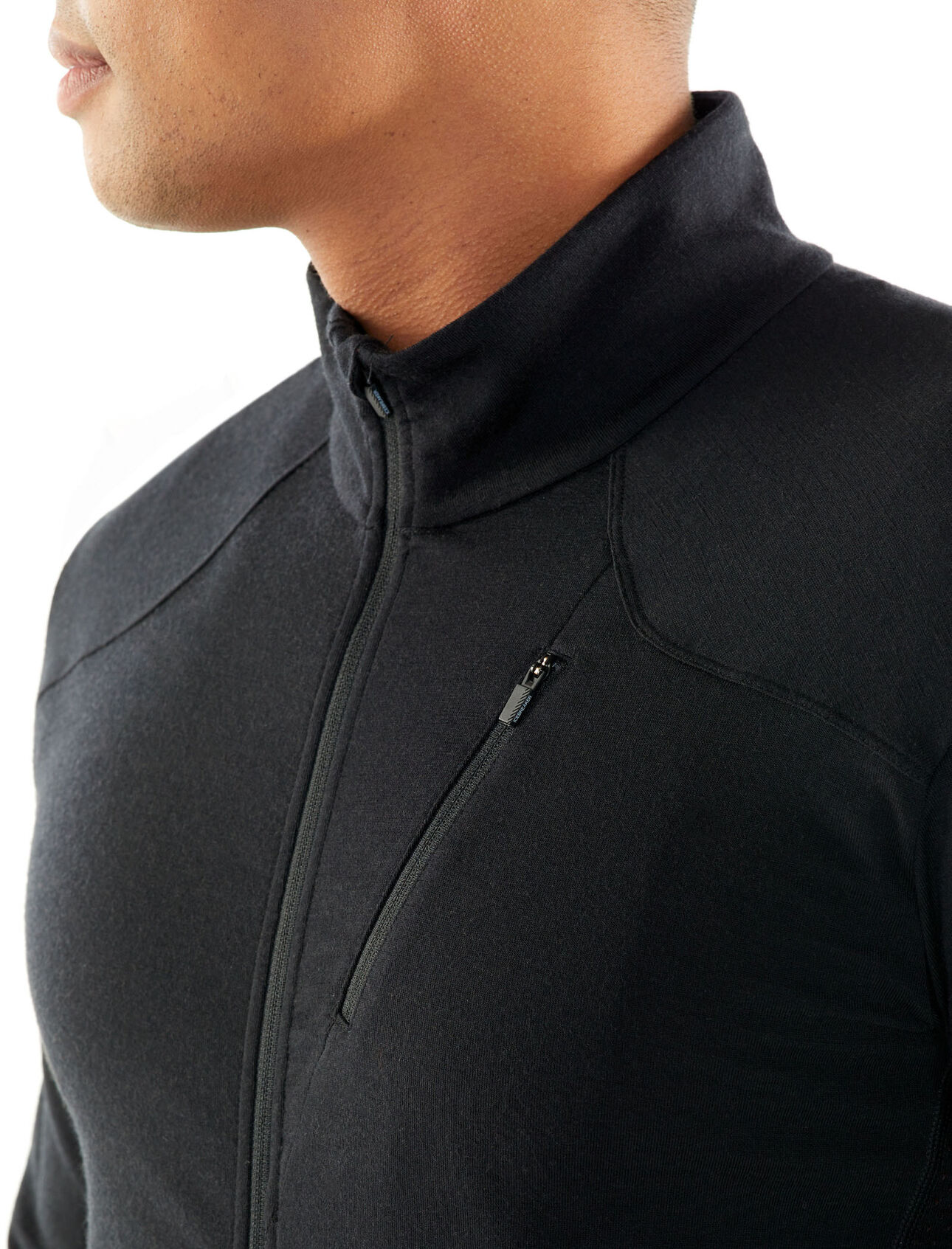 Mens Merino Fluid Zone Long Sleeve Zip Jacket Icebreaker