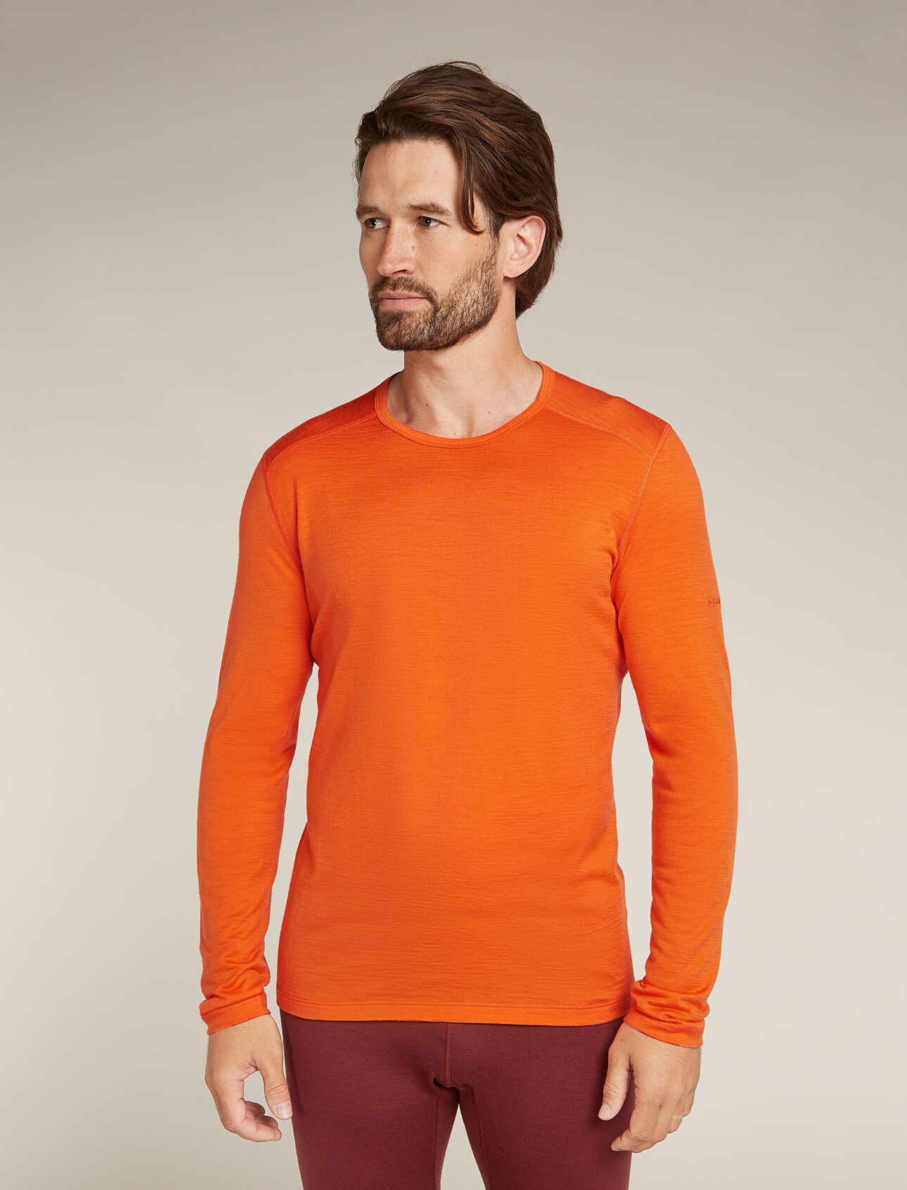 Merino 200 Oasis Thermo-Langarmshirt mit Rundhalsausschnitt