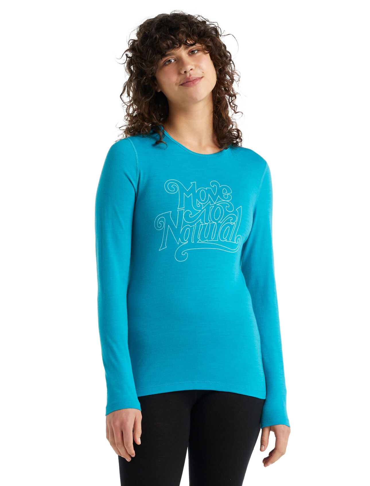 Merino 200 Oasis Long Sleeve Crewe Thermal Top Move to Natural