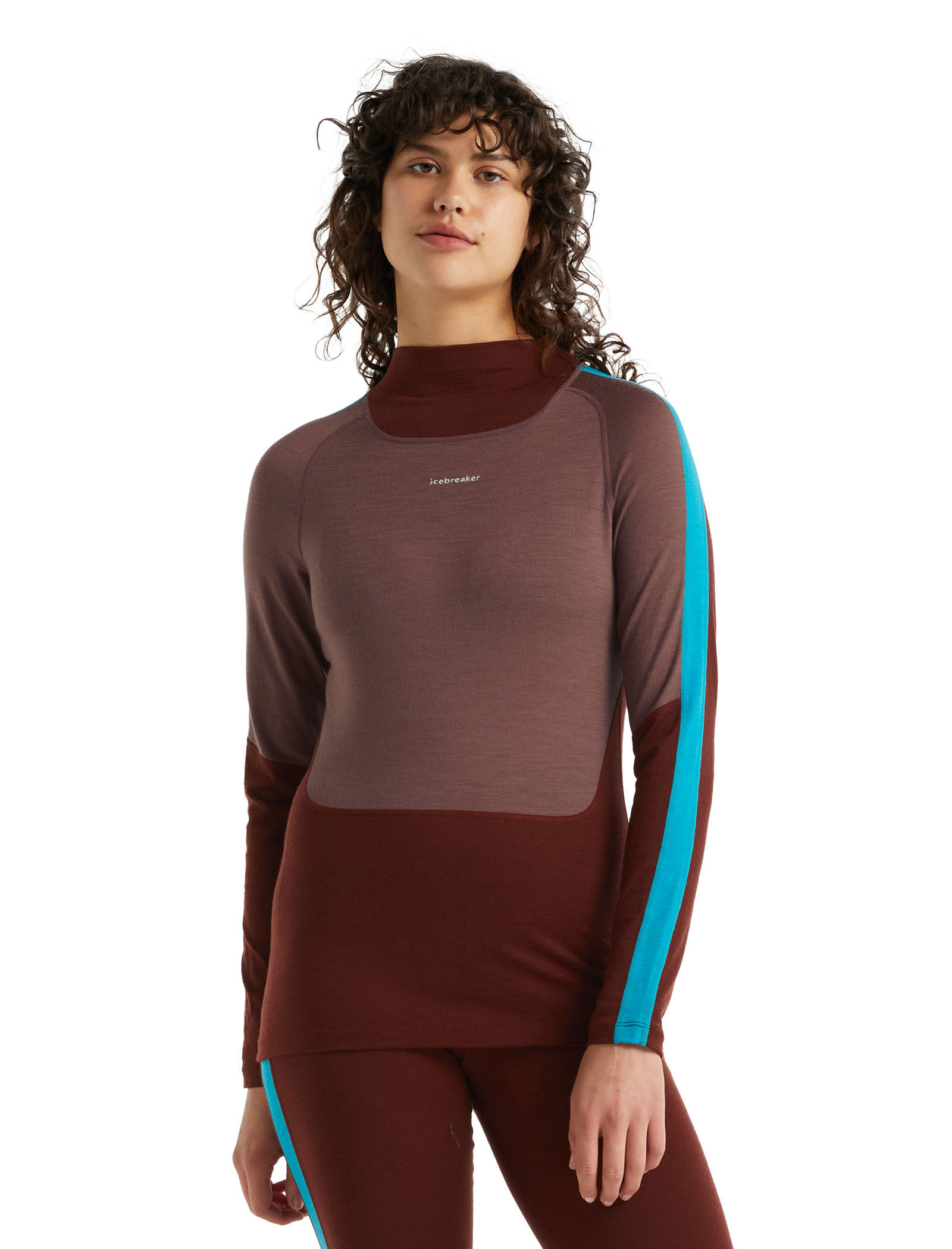 womens crew neck thermal tops