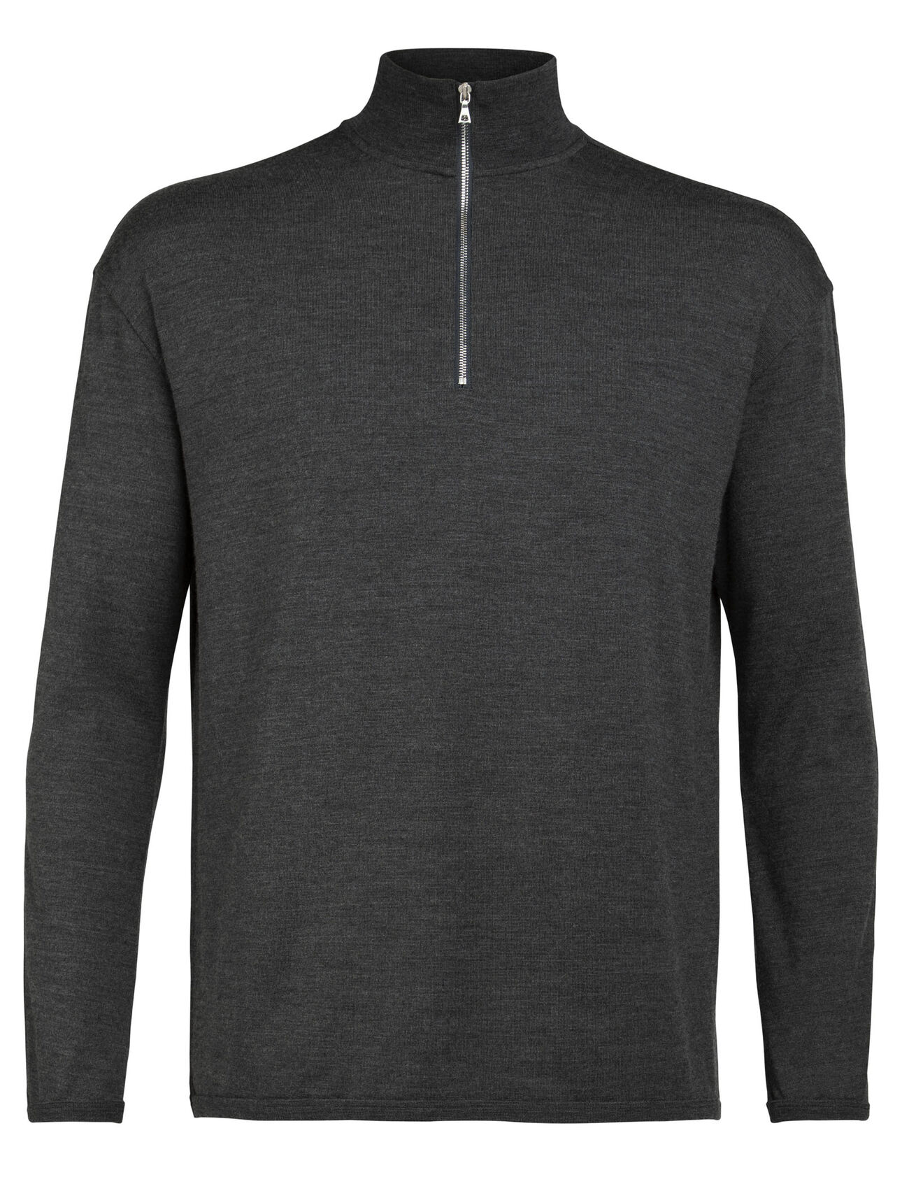 Mens Merino Deice Long Sleeve Half Zip Top A classic midweight sweatshirt made with 100% merino wool jersey, the Deice Long Sleeve Half Zip has essential style and comfort.