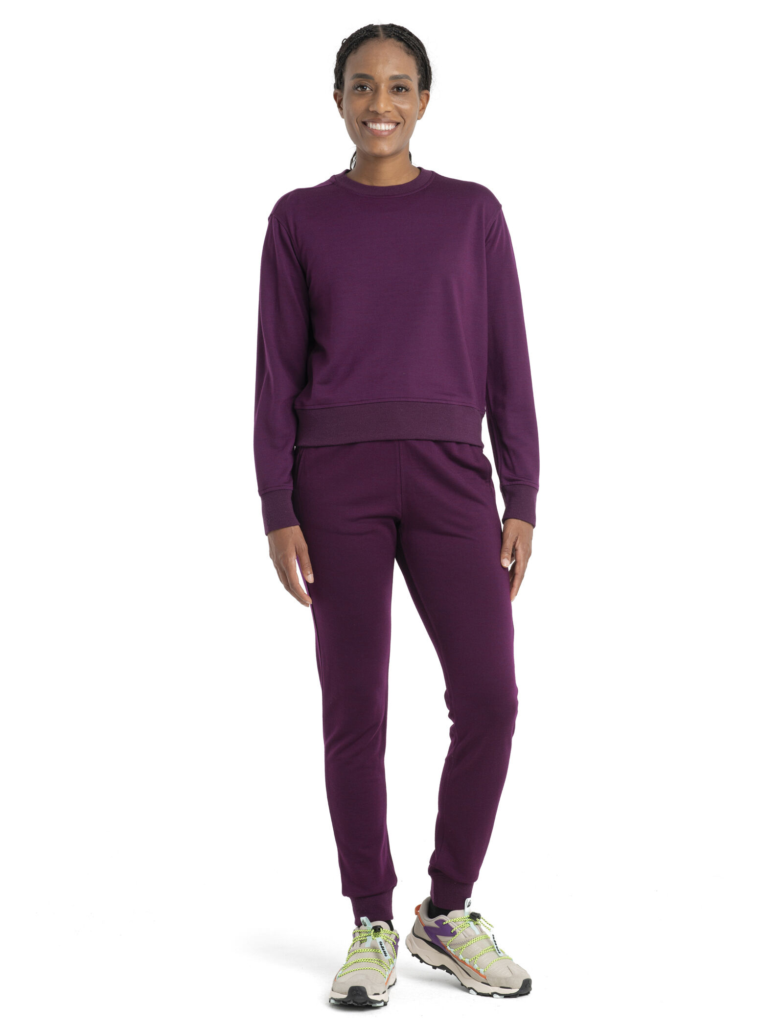 Felpa a maniche lunghe e pantaloni Crush II Donna Icebreaker EU