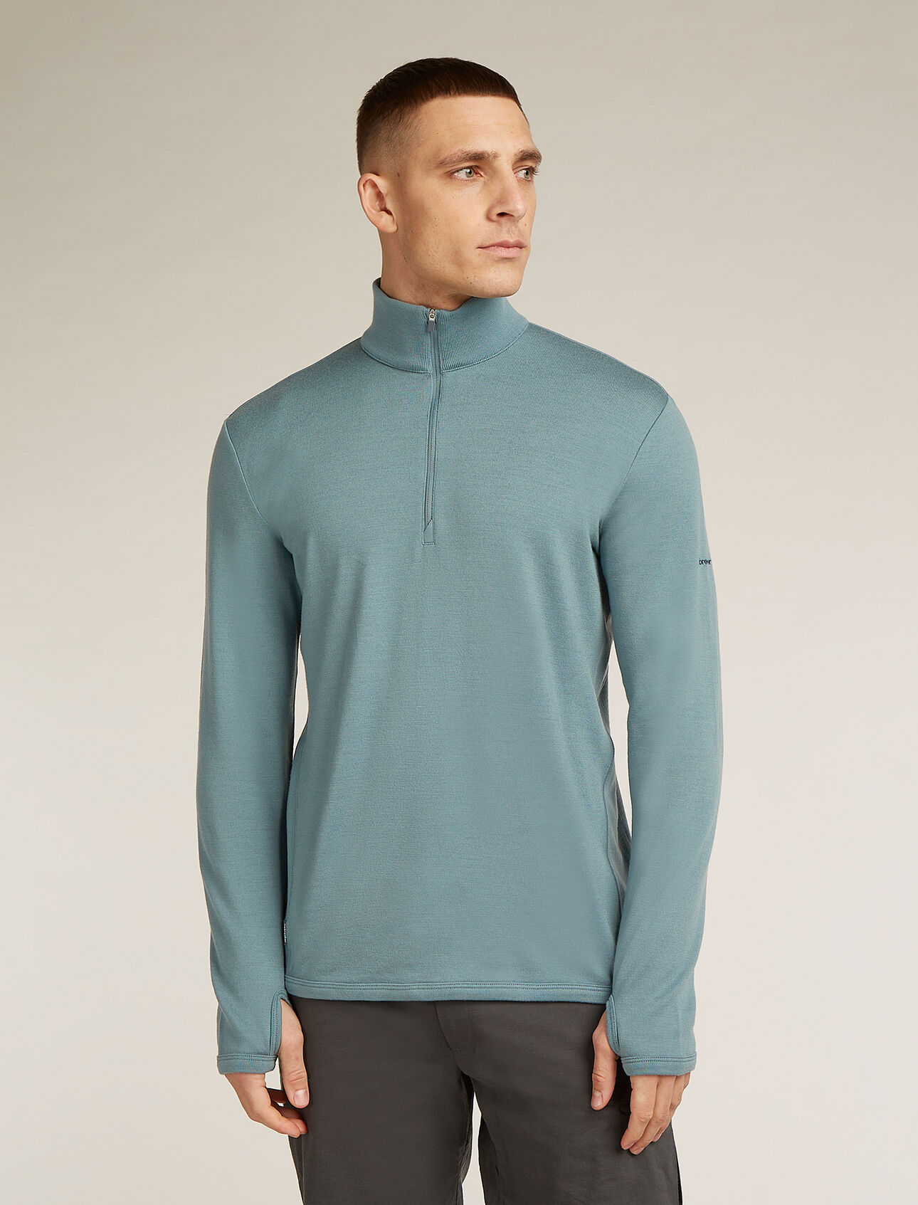 Mens Merino 300 Original Long Sleeve Half Zip Top A versatile zip-neck merino wool pullover, the Original Long Sleeve Half Zip brings pure merino performance for hiking, skiing, travel, and other adventures.