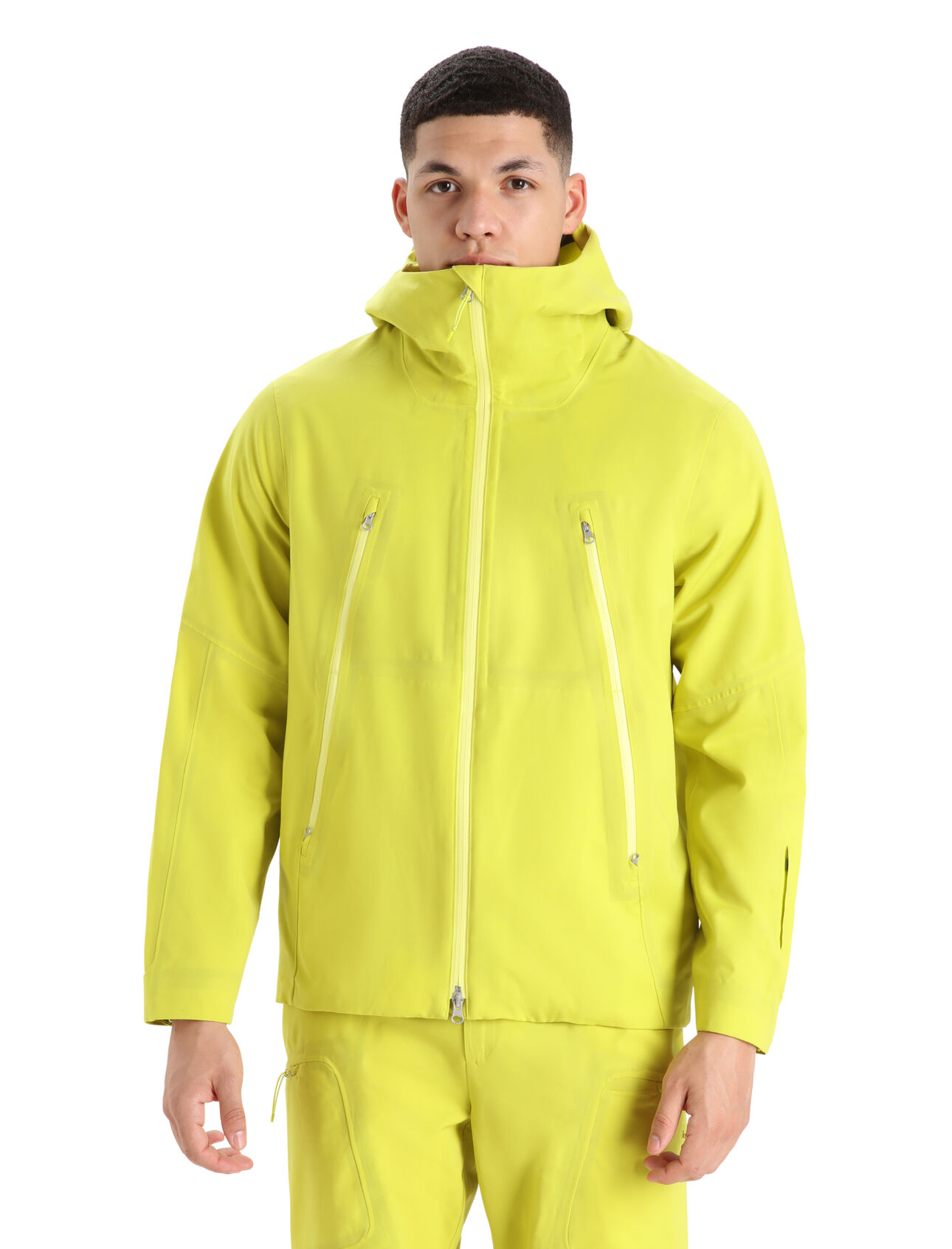 Mens Shell+™ Merino Hooded Jacket An ultra-versatile, highly weather resistant shell jacket made with 100% pure merino wool, the Shell+™ Hooded Jacket features a durable, PFC-free water-repellent finish to keep you warm and dry in changing conditions.