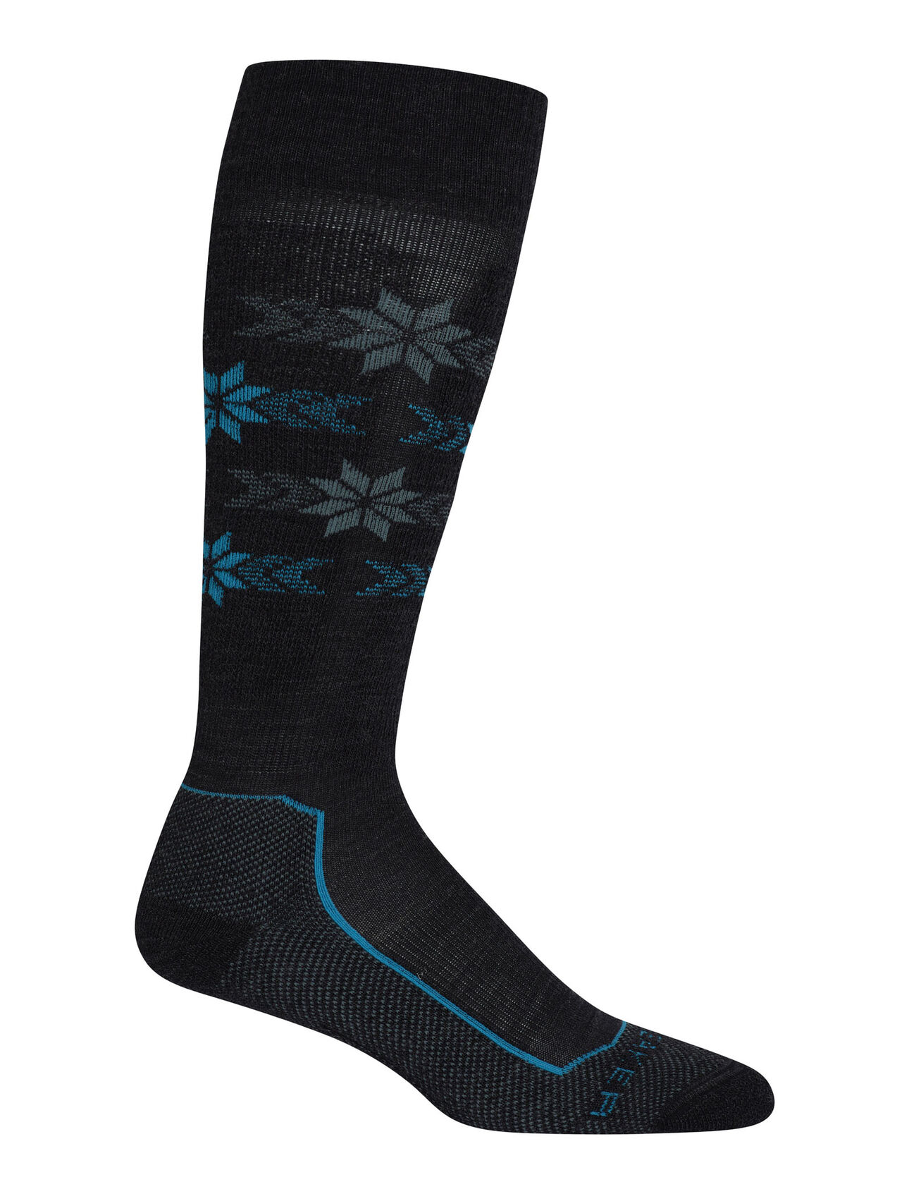 Merino Ski+ Light Over the Calf Socks Alpine Stripe