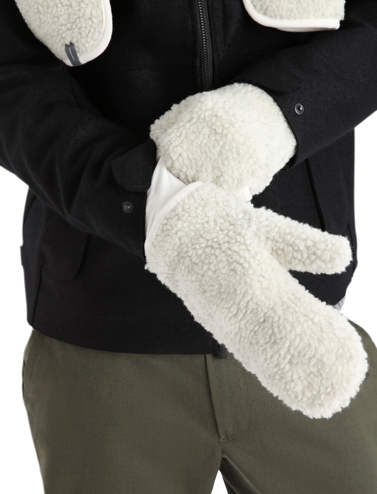 Unisex RealFleece™ Merino High Pile Mittens Super-cozy mittens ideal for super-cold days, the RealFleece™ High Pile Mittens features high-loft merino wool fleece and a versatile flip-back mitten design that reveals a fingerless glove for more dexterous tasks.