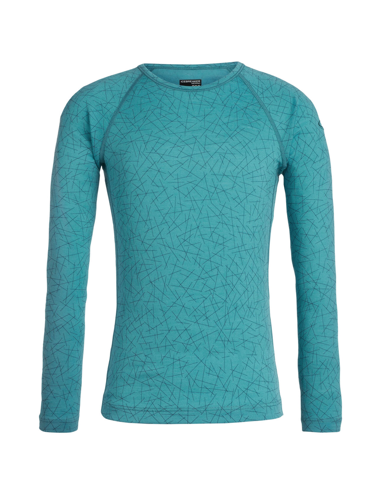 Kids Merino 200 Oasis Long Sleeve Crewe Sky Paths Thermal Base