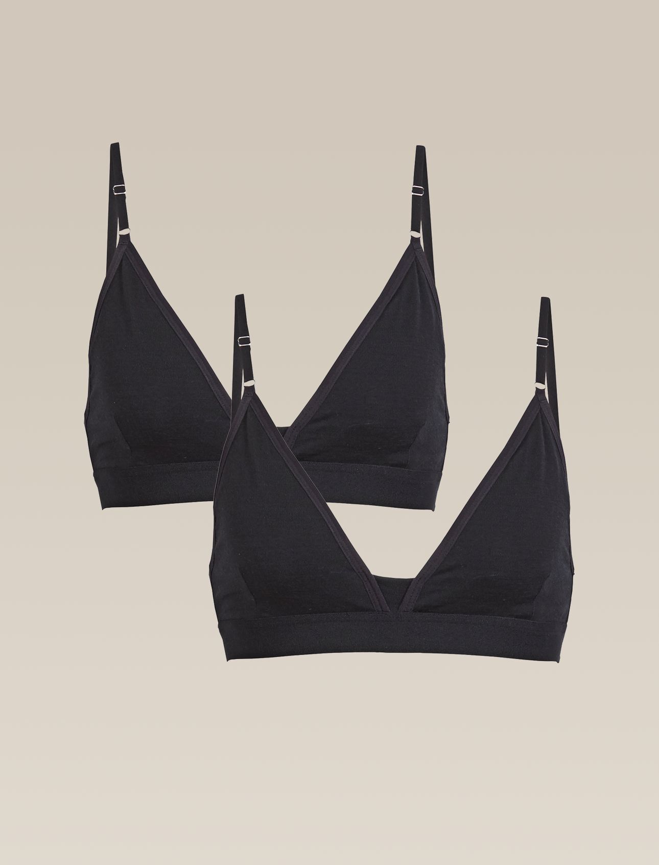 Soutien-gorge Siren paquet de 2 Femmes Sous-vêtement élégant et moderne fait avec notre laine mérinos corespun douce et extensible, le soutien-gorge Siren offre du maintien confortable et respirant.