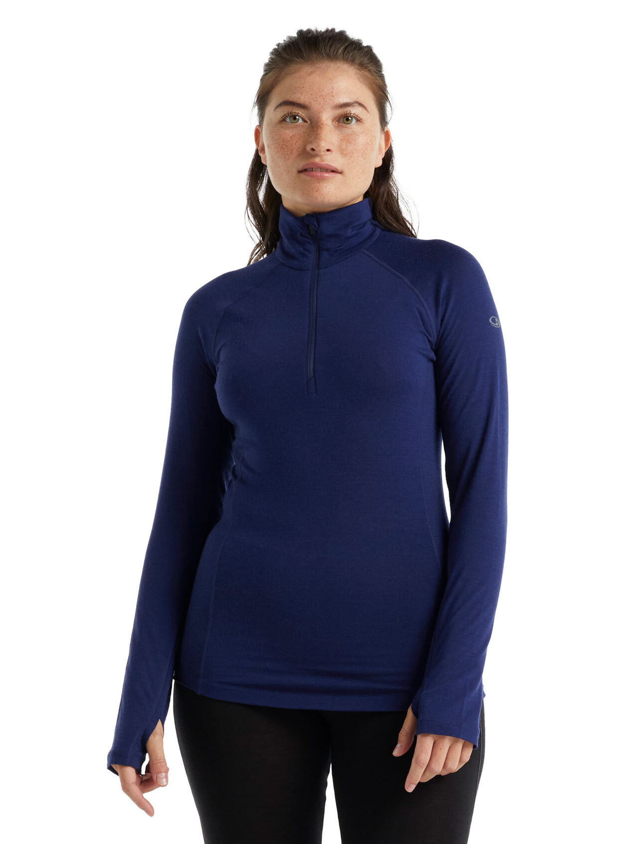 BodyfitZone™ Merino 150 Zone Thermo-Langarmshirt mit halblangem Reißverschluss