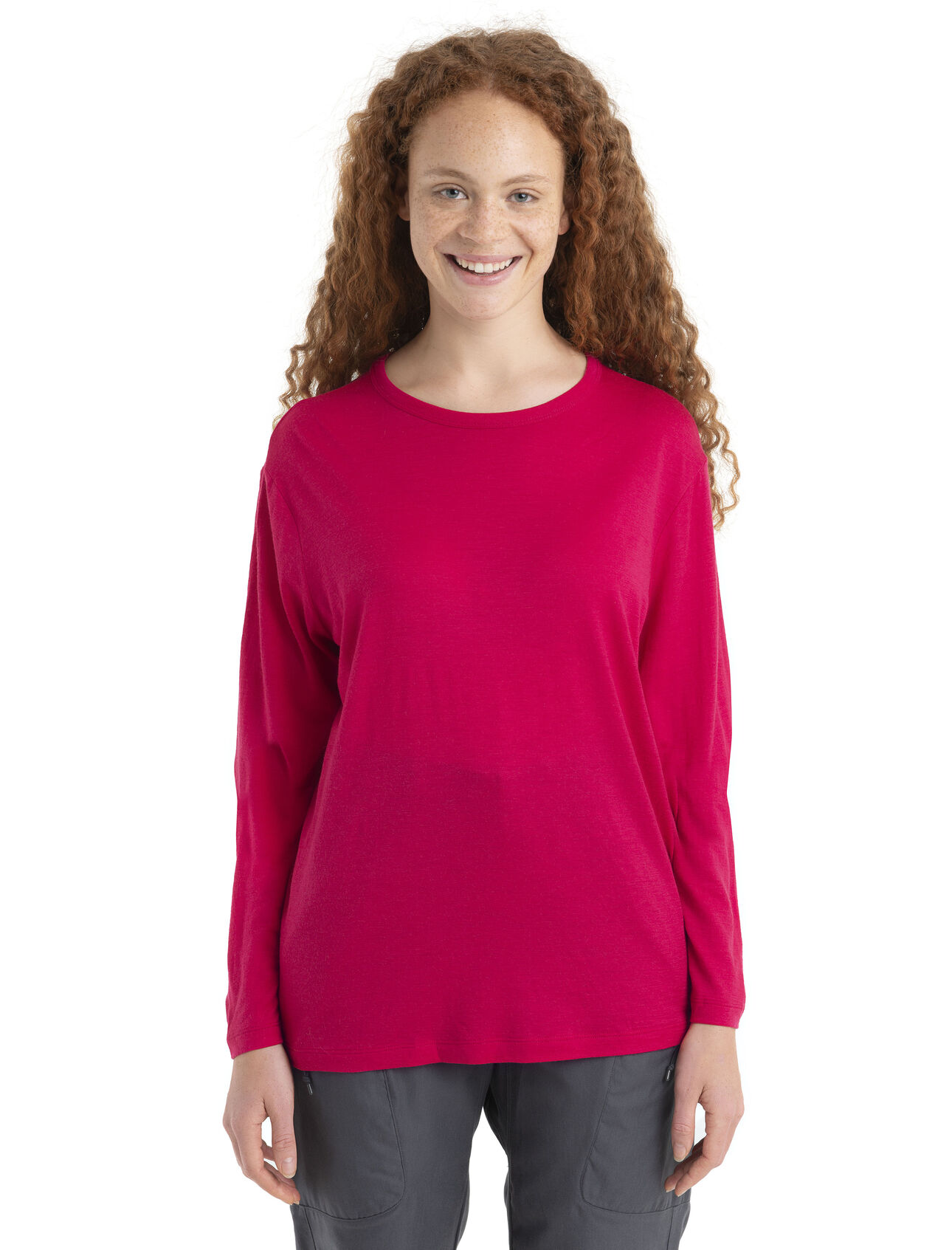Womens Merino Granary Long Sleeve T-Shirt A classic tee with a relaxed fit and soft, breathable, 100% merino wool fabric, the Granary Long Sleeve Tee is all about everyday comfort and style.
