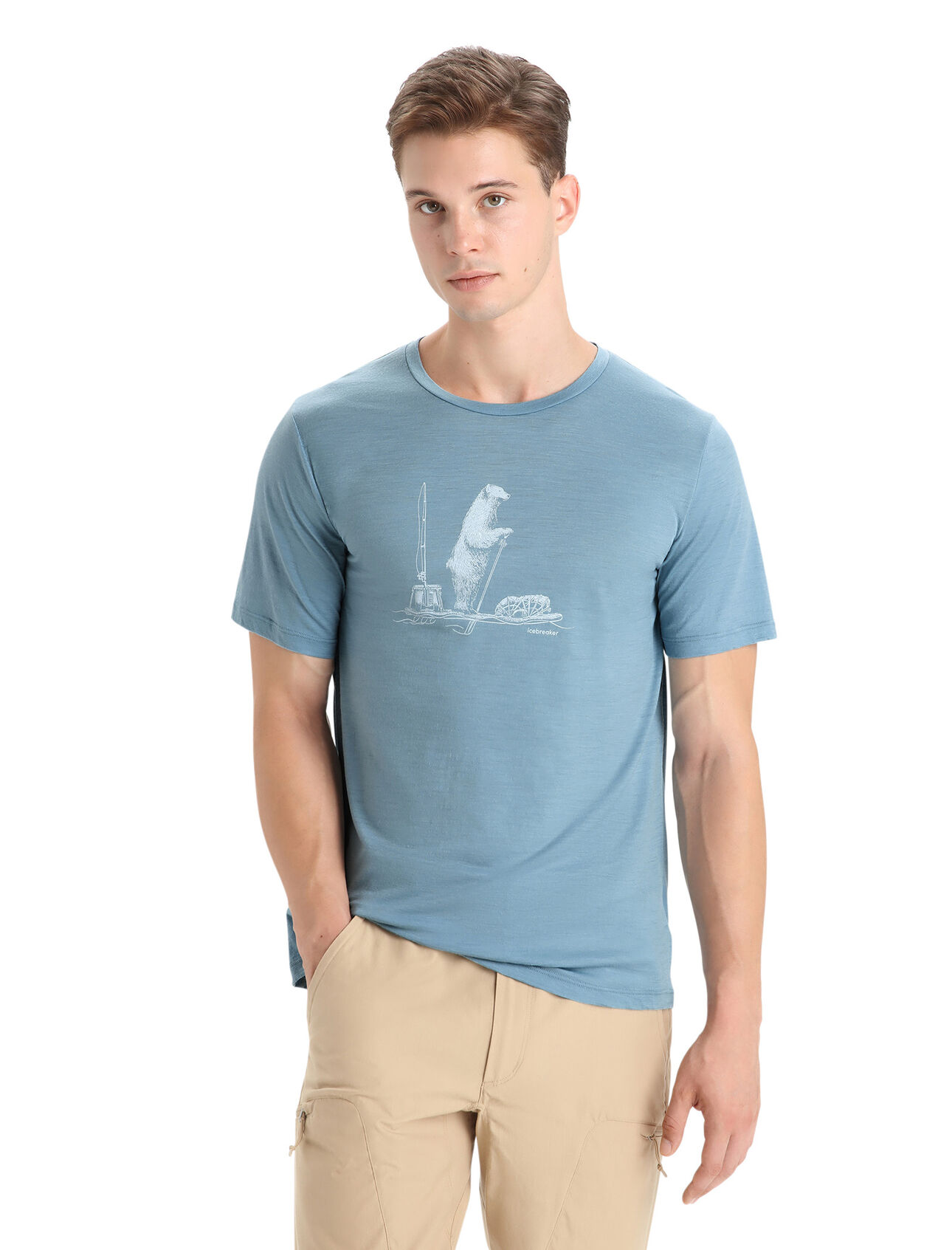 Grammatica Bedrijfsomschrijving in beroep gaan Merino Tech Lite II Short Sleeve T-Shirt Polar Paddle | icebreaker