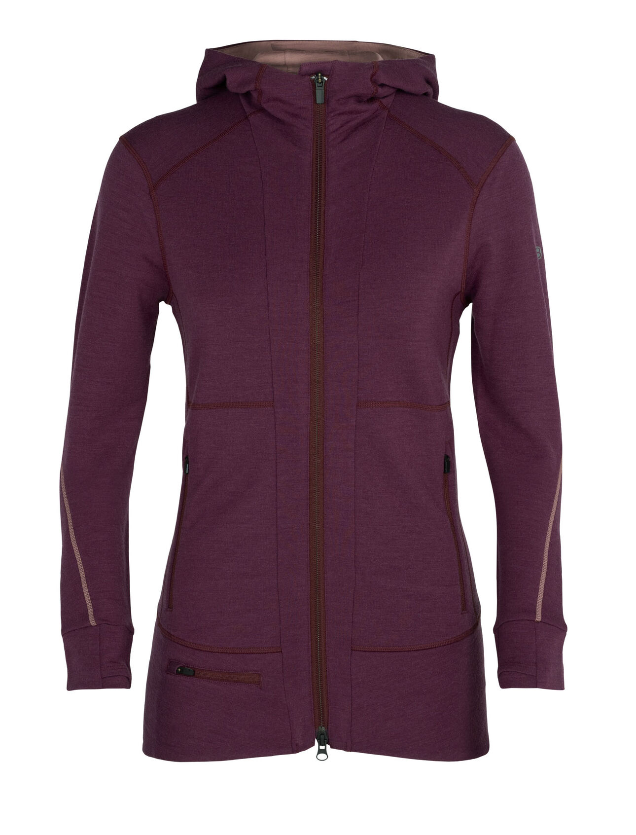 Merino Quantum II Long Sleeve Zip Hood Jacket