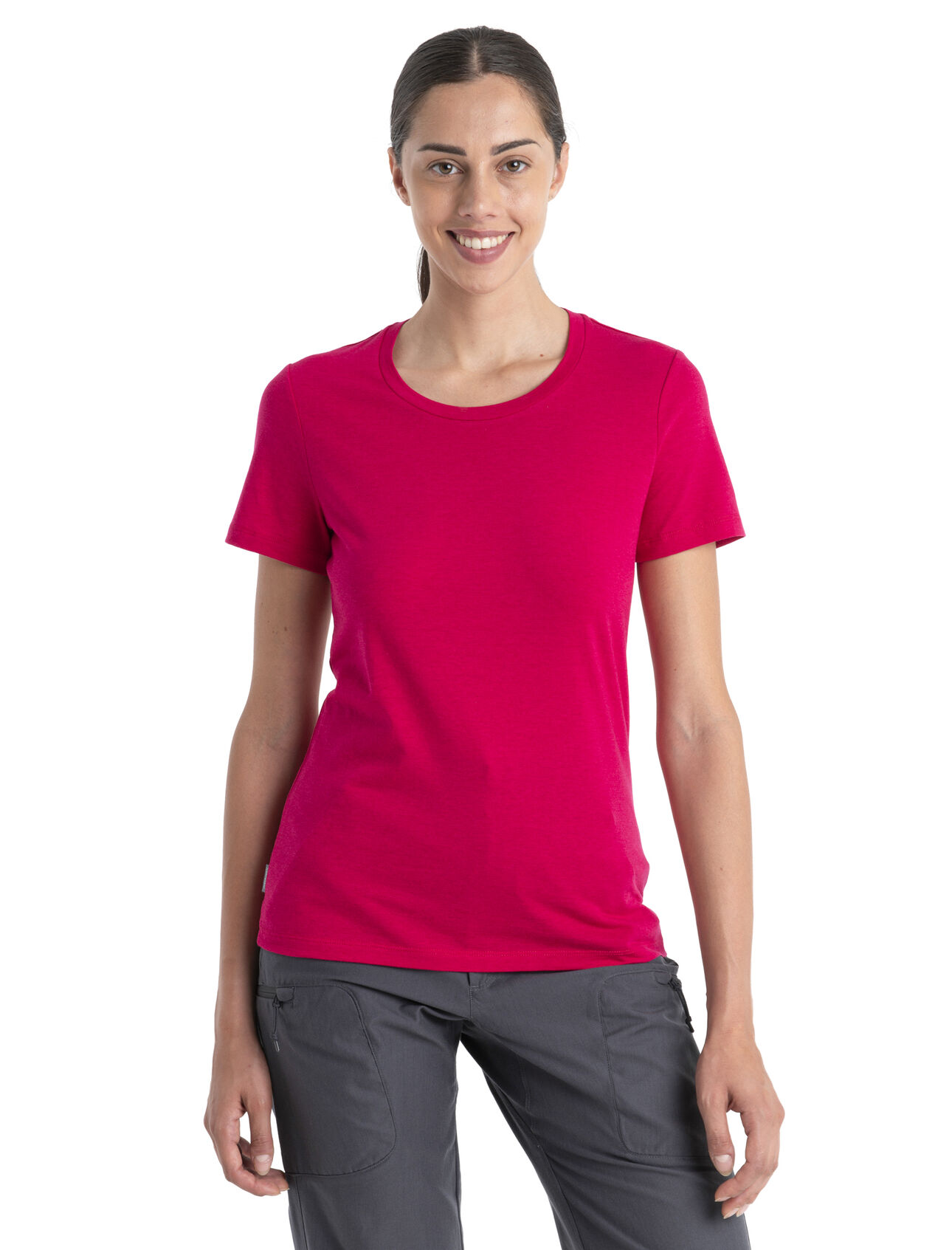 Merino Central Classic T-Shirt Damen Ein vielseitiges T-Shirt für jeden Tag, das dich überall hin mit Komfort begleitet, das Central Classic T-Shirt besteht aus einer nachhaltigen Mischung aus natürlicher Merinowolle und weicher Biobaumwolle. 