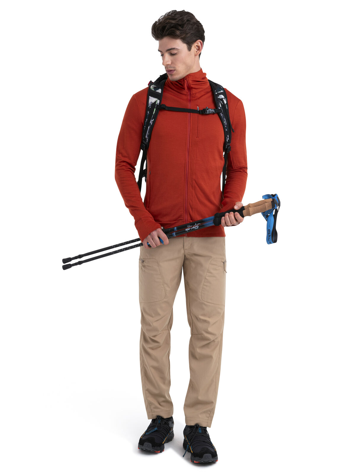 Icebreaker men's quantum long sleeve zip hood hotsell