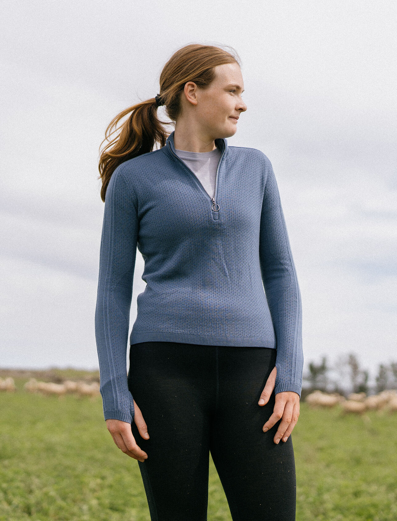 Merino icebreaker Anniversary Original Long Sleeve Half Zip Top