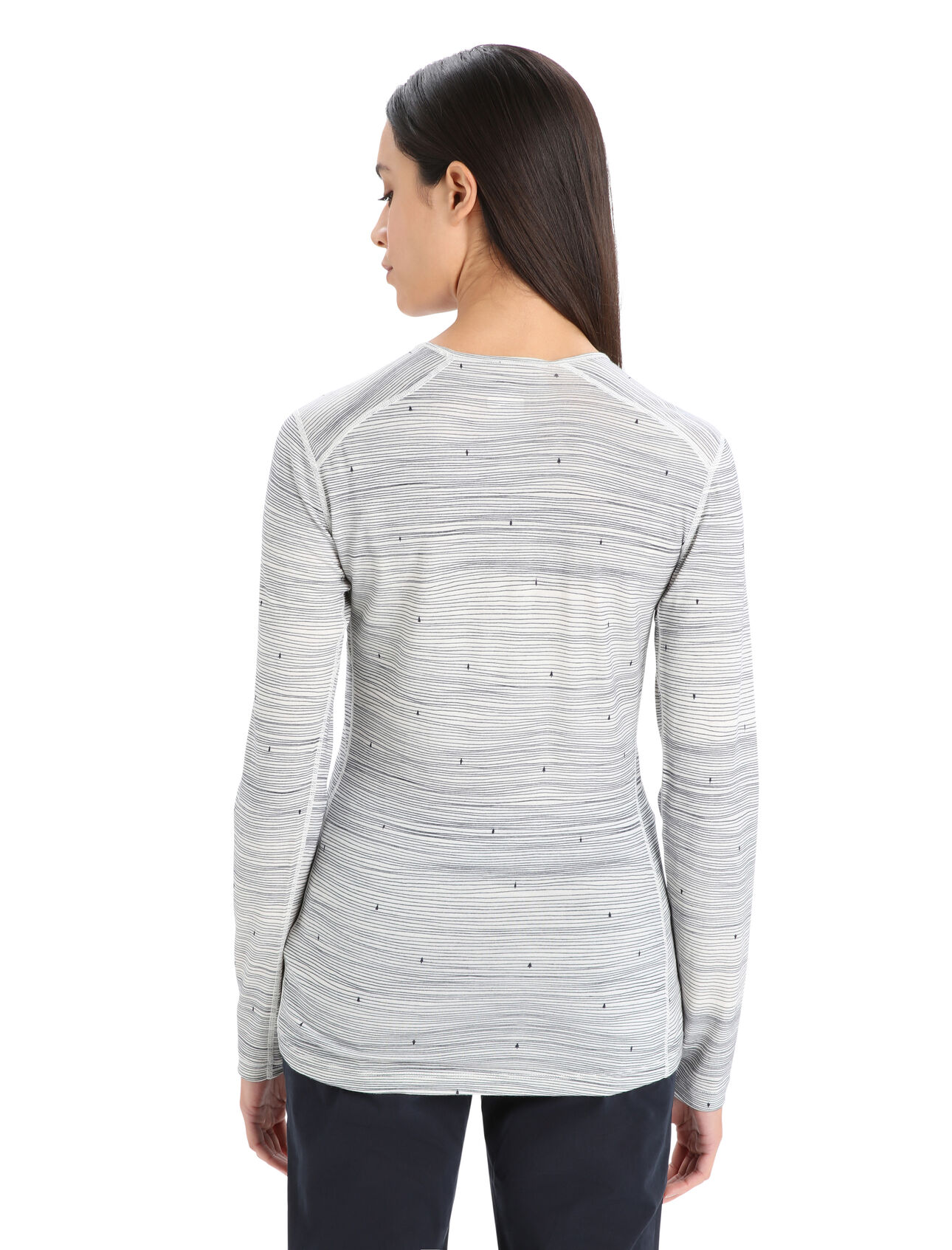 Merino 200 Oasis Long Sleeve Crewe Thermal Top Ski Tracks - Icebreaker (US)