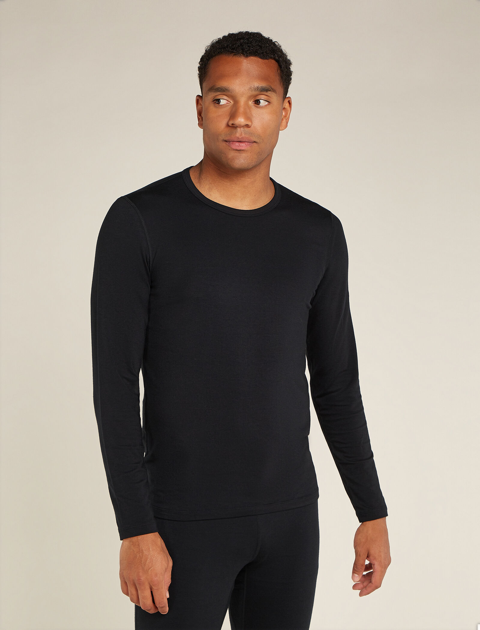 Men s Merino Blend Core Heavyweight Long Sleeve Crewe Thermal Top icebreaker