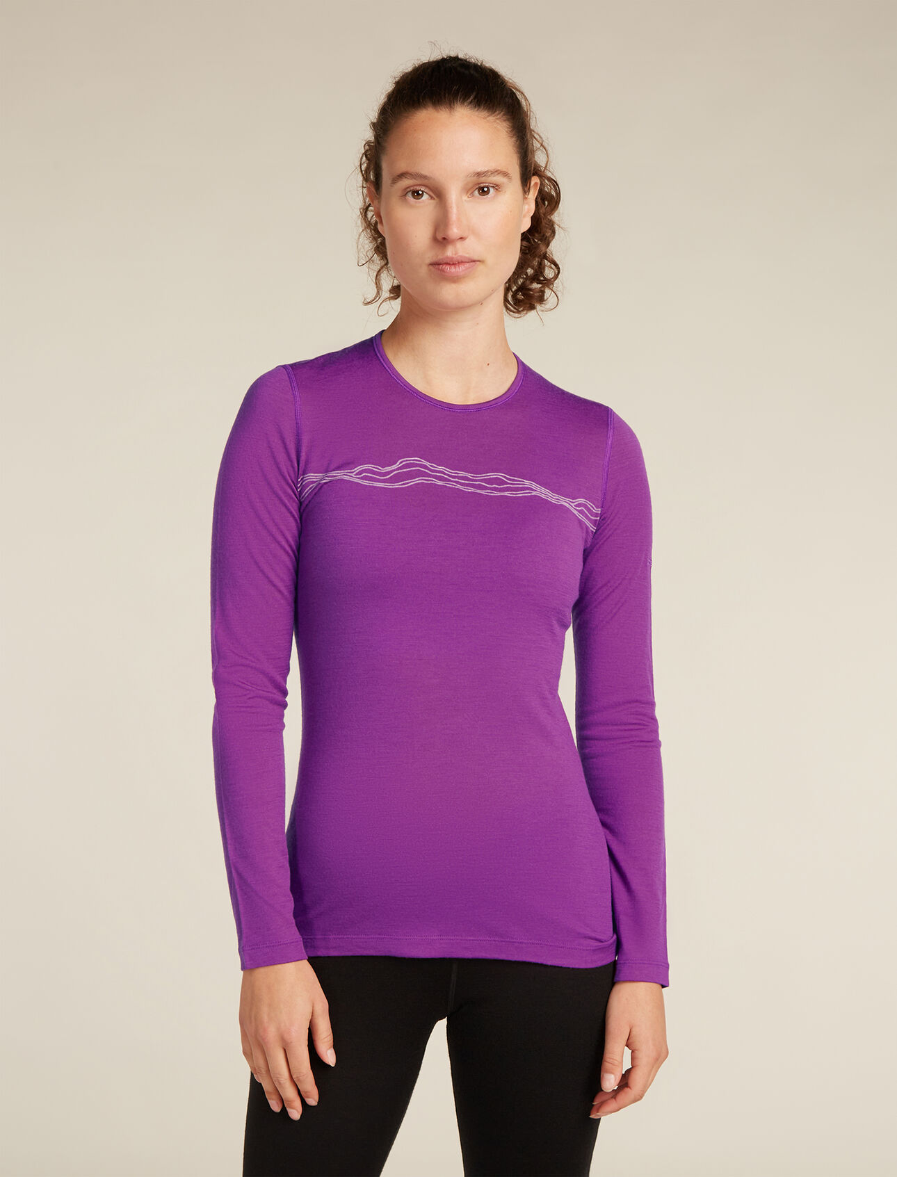 Merino 200 Oasis Long Sleeve Crewe Mountain Pulse Thermal Top