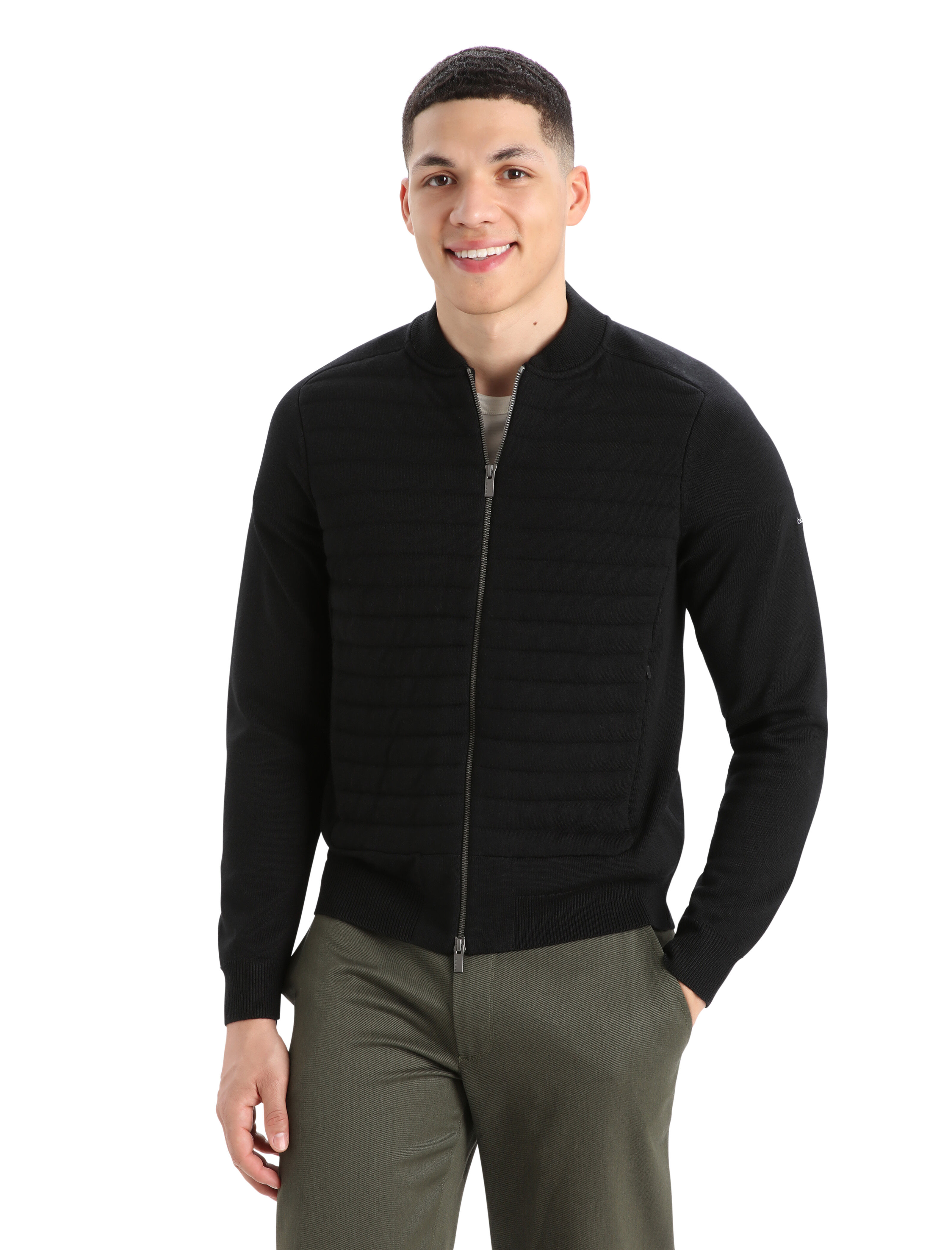 Men s icebreaker City Label ZoneKnit Merino Insulated Knit Bomber