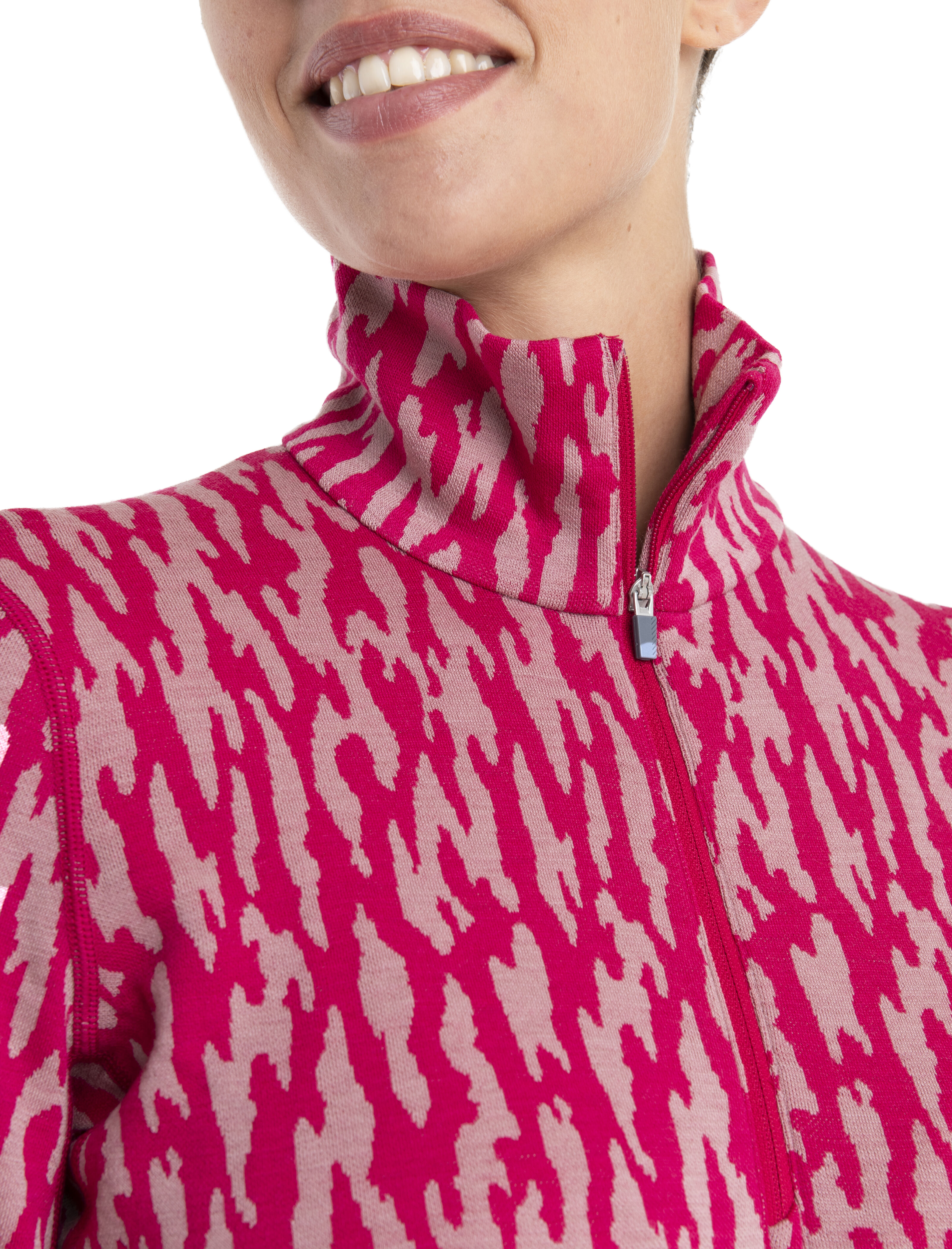 Women s Merino 260 Vertex Long Sleeve Half Zip Thermal Top Glacial Flow