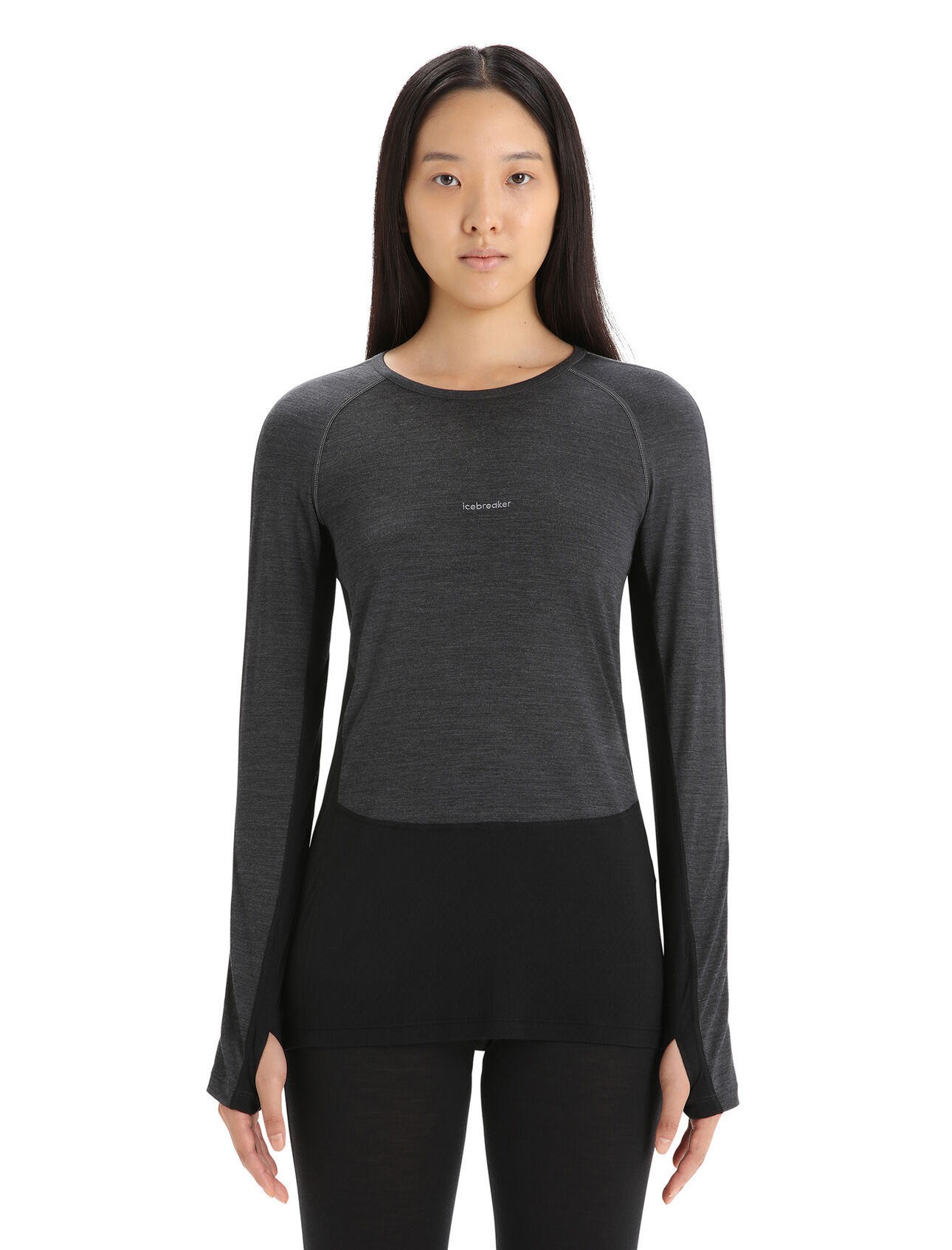 Womens 125 ZoneKnit™ Merino Long Sleeve Crewe Thermal Top An ultralight merino base layer top designed to help regulate body temperature during high-intensity activity, the 125 ZoneKnit™ Long Sleeve Crewe features our jersey Cool-Lite™ fabric for adventure and everyday training.
