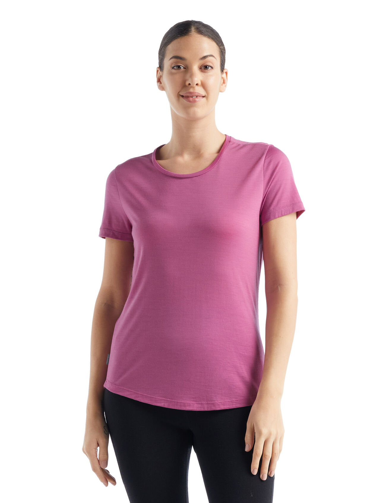 Womens Merino Sphere II Short Sleeve T-Shirt A soft merino-blend tee made with our lightweight Cool-Lite™ jersey fabric, the Sphere II Short Sleeve Tee provides natural breathability, odor resistance and comfort.