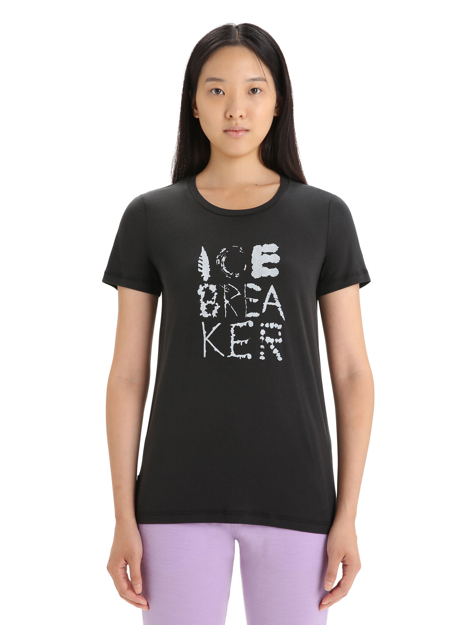 Zwart katoenen shirt dames store