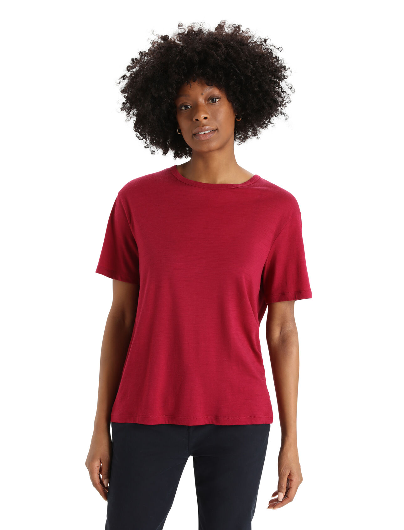 T-shirt manches courtes mérinos Granary Femme Haut classique à la coupe décontractée, composé d’un tissu 100 % mérinos doux et respirant, le t-shirt manches courtes Granary vous procure confort et élégance au quotidien. 