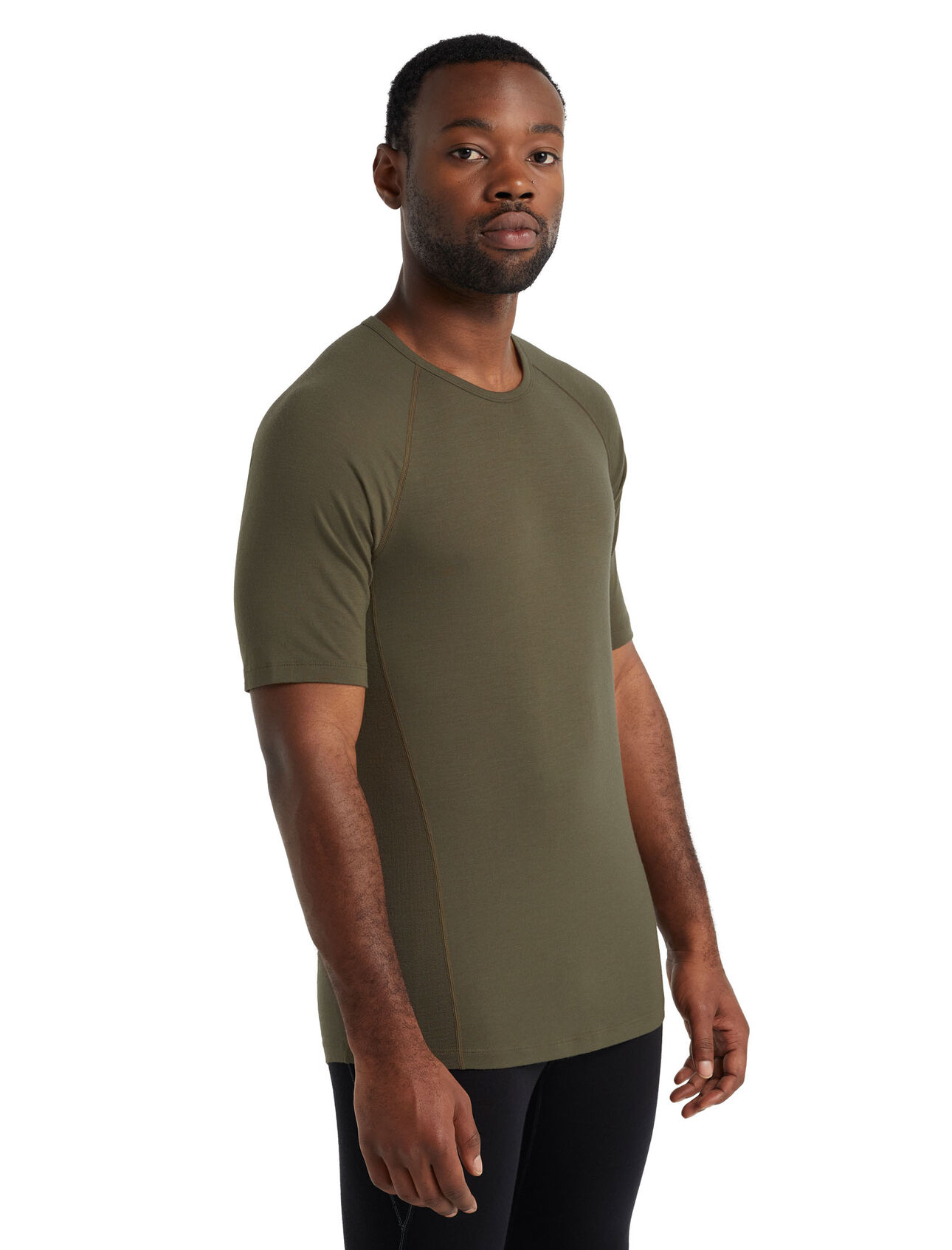 BodyfitZone™ Merino 150 Zone Thermo-Kurzarmshirt mit Rundhalsausschnitt