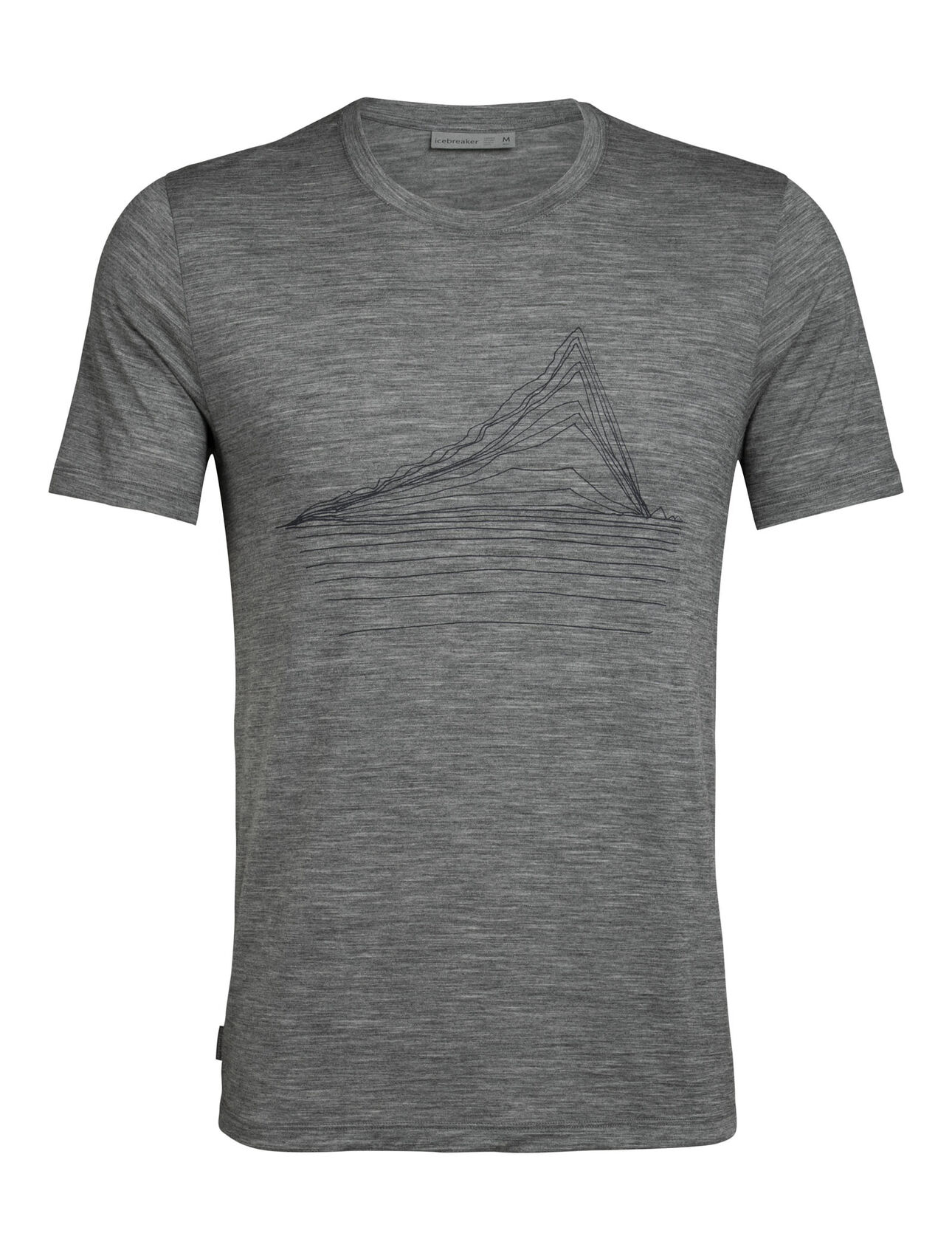 Mens Merino Tech Lite Short Sleeve Crewe T-Shirt Heating Up Our most versatile tech tee, in breathable, odor-resistant merino wool with a slight stretch. Artist William Carden-Horton creates a striking image of glacial sea ice in his iconic line-drawing style.