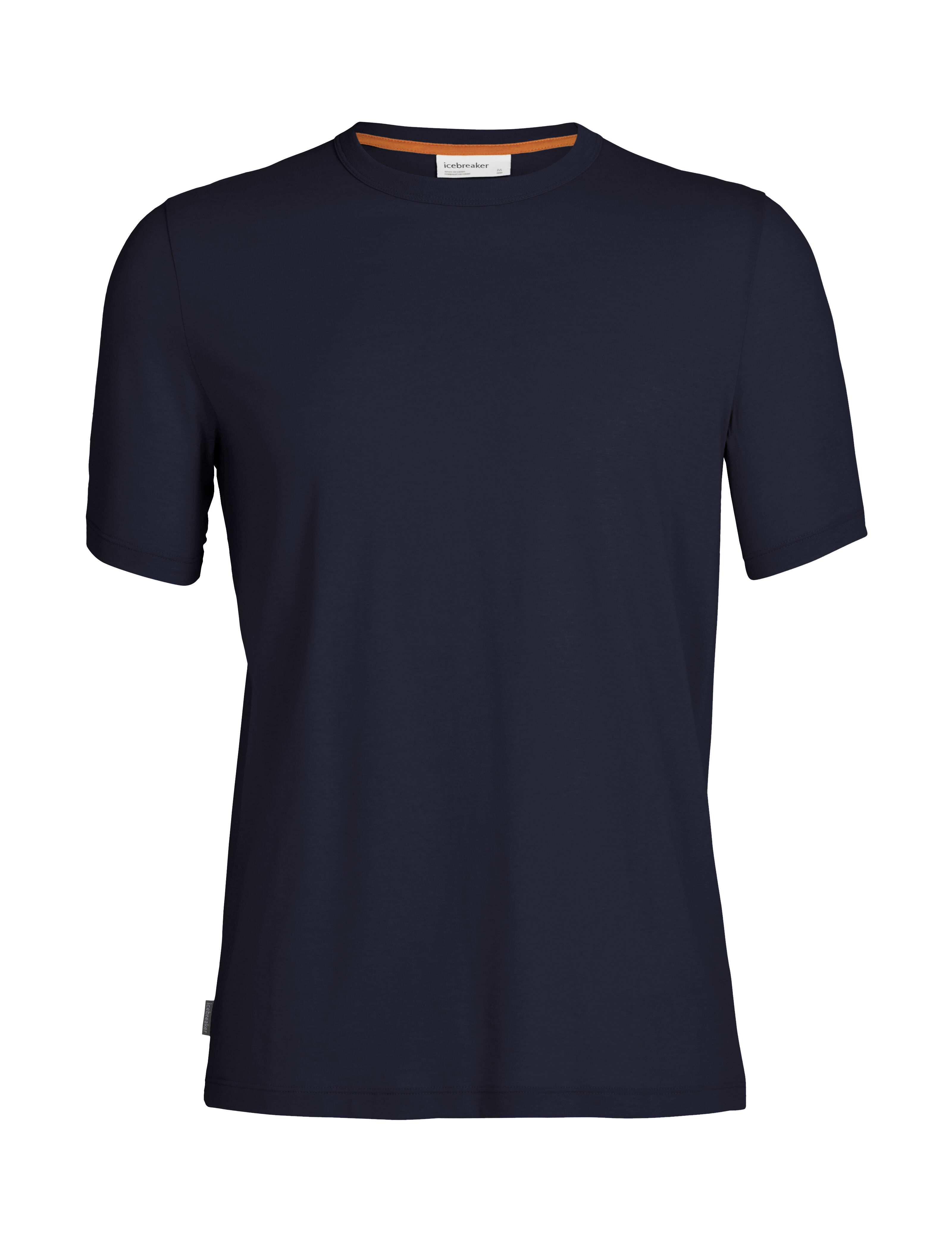 ★★ ★★ Men's Overfit Dark Blue Tencel Short Sl Tencel™ Cotton Short Sleeve T-Shirt - Icebreaker (US)