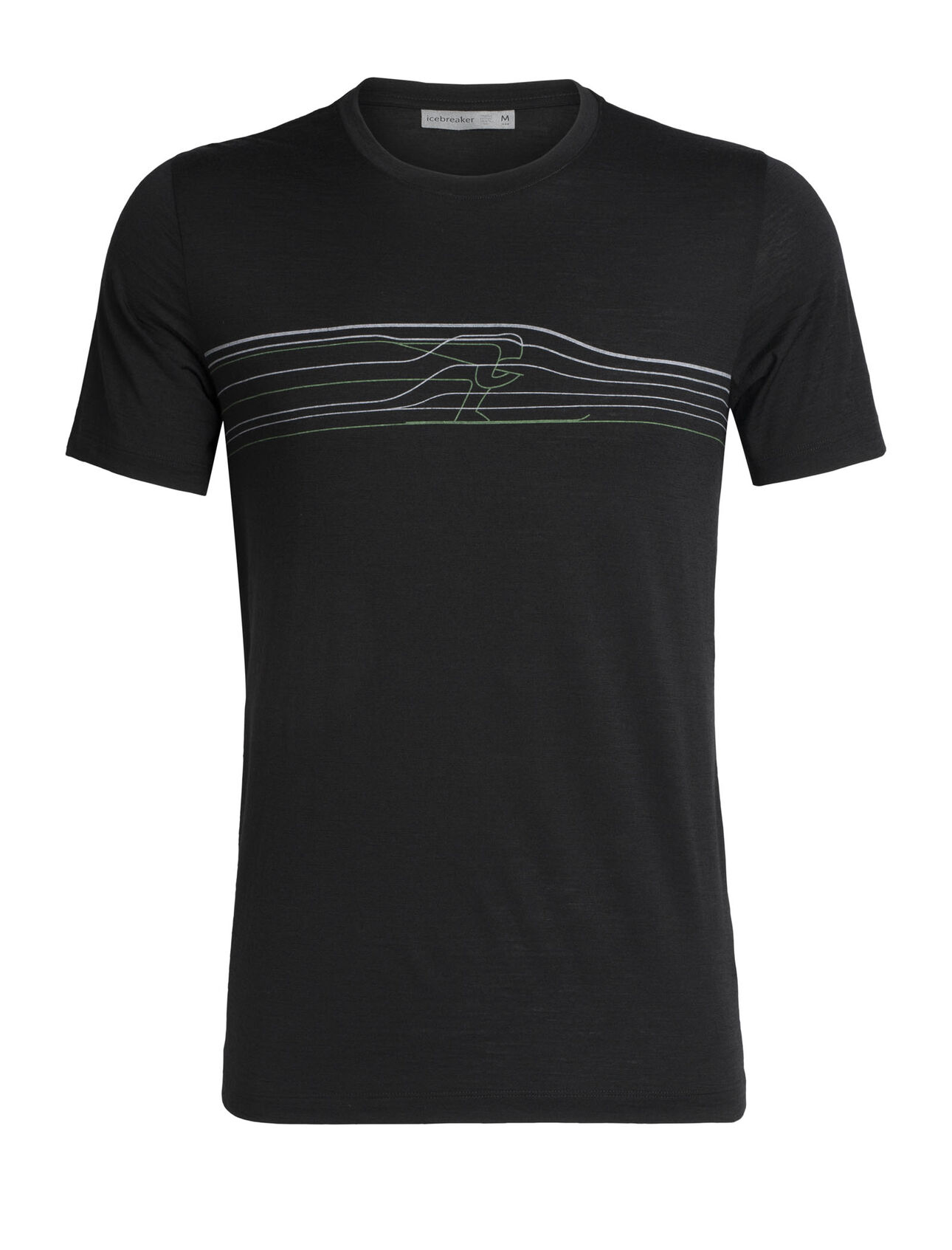 Tech Lite T-shirt Ski Racer met korte mouwen en ronde hals van merinowol