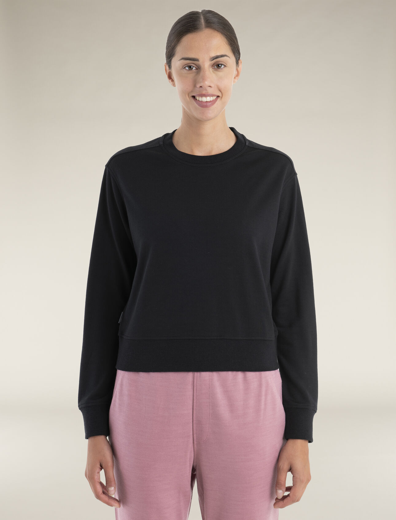 Merinomix Crush II Sweatshirt Damen Der ultimative Wohlfühlpulli, das Crush II Sweatshirt ist ein cleaner und klassischer Pullover aus unserem Eucaform-Terrystoff, einer Mischung aus natürlicher Merinowolle und pflanzlichem TENCEL™ Lyocell. 