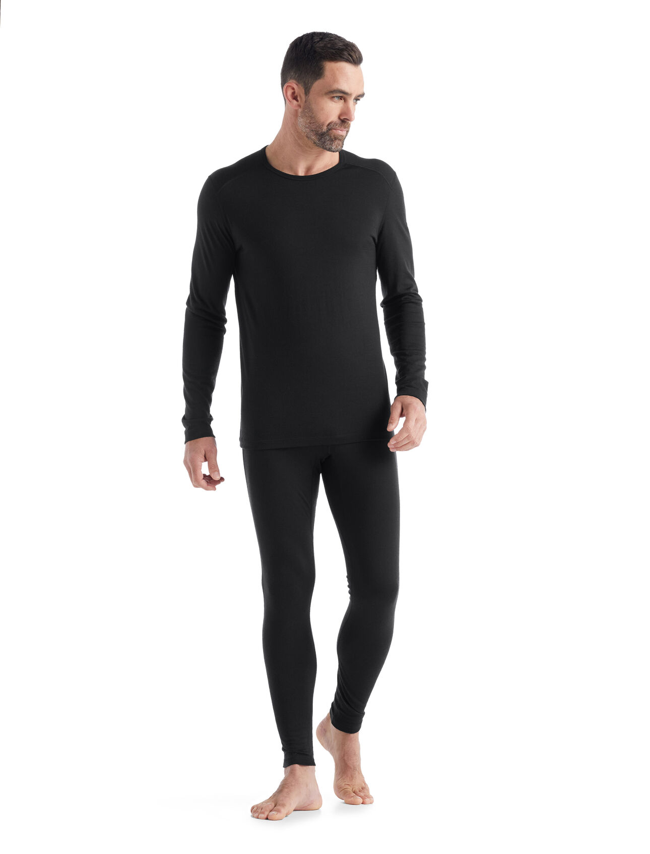 Mens 200 Oasis Long Sleeve Crewe & Leggings