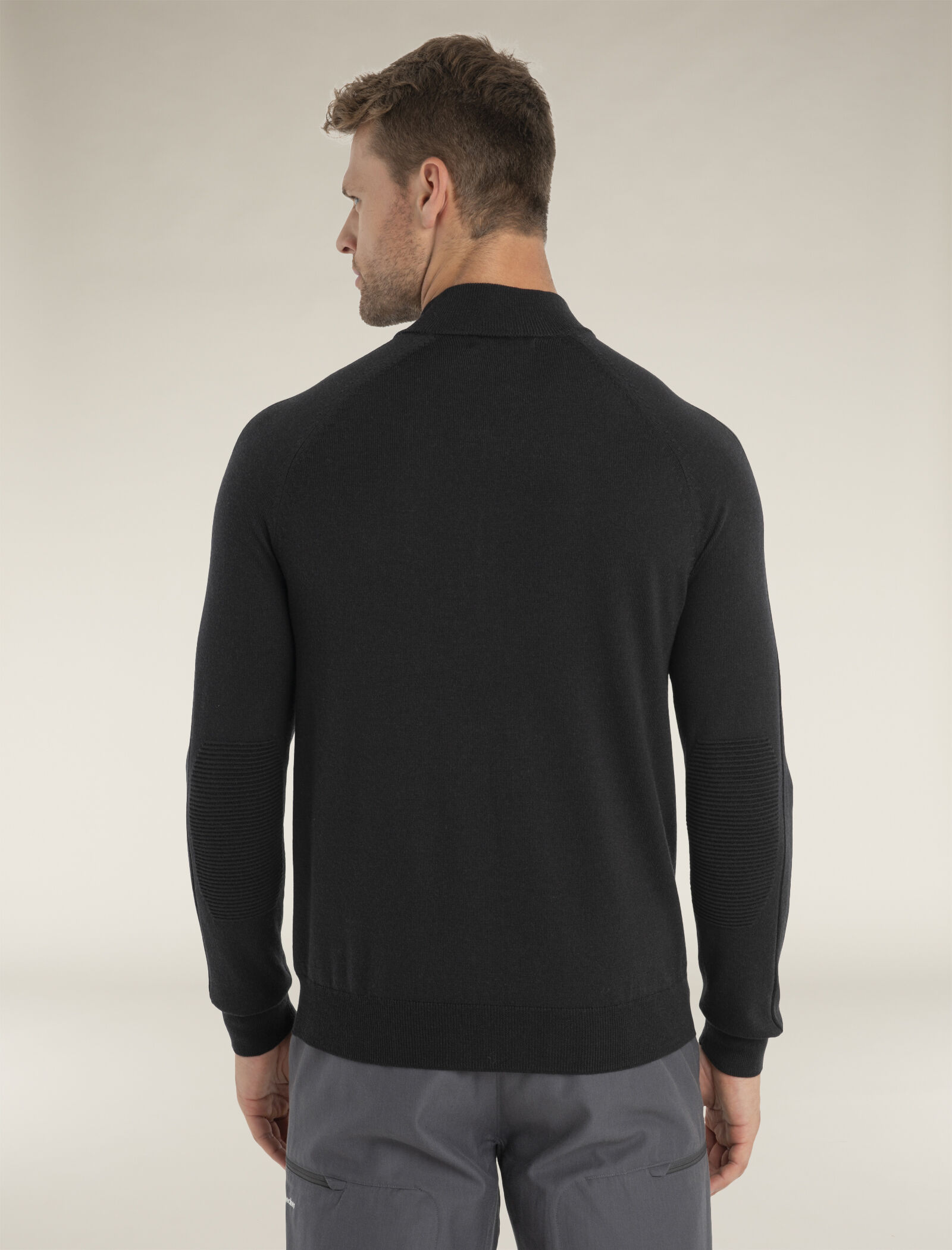 Men s MerinoFine Luxe Long Sleeve Half Zip Sweater