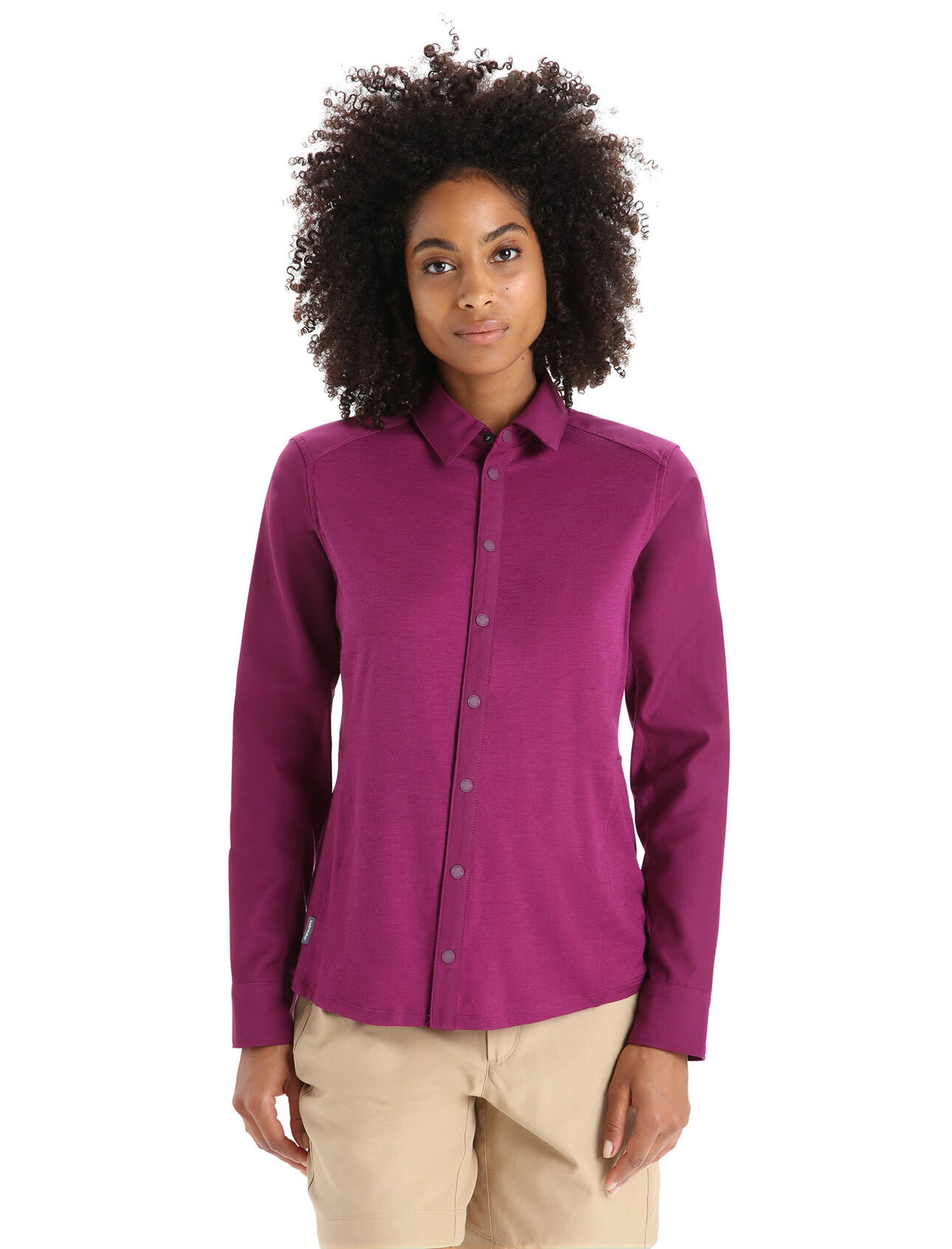 Womens Merino Hike Long Sleeve Top A lightweight and breathable merino shirt ideal for mountain adventures, the Hike Long Sleeve Top also provides the casual style for whatever comes after.