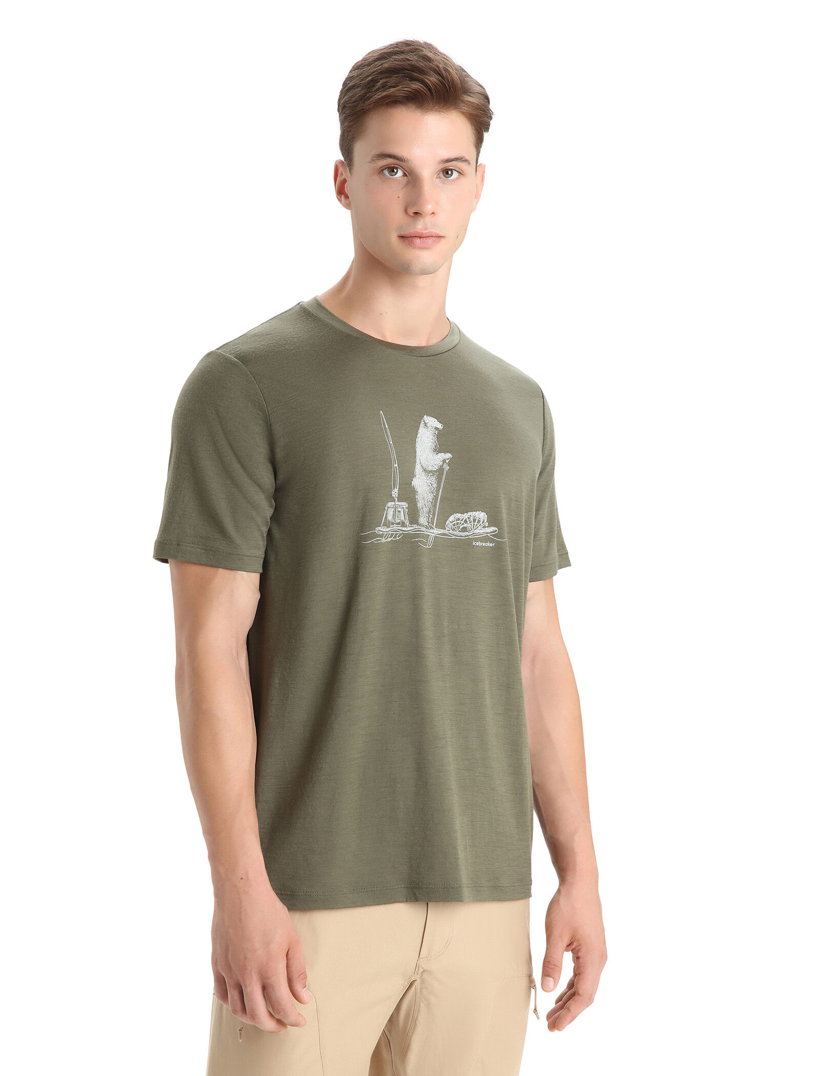 Men s Merino Tech Lite II Short Sleeve T Shirt Polar Paddle