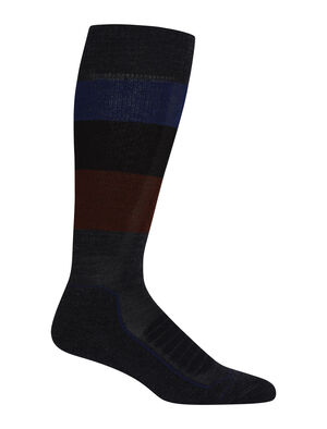 Merino Ski+ Medium Over the Calf Wide Stripe Socks