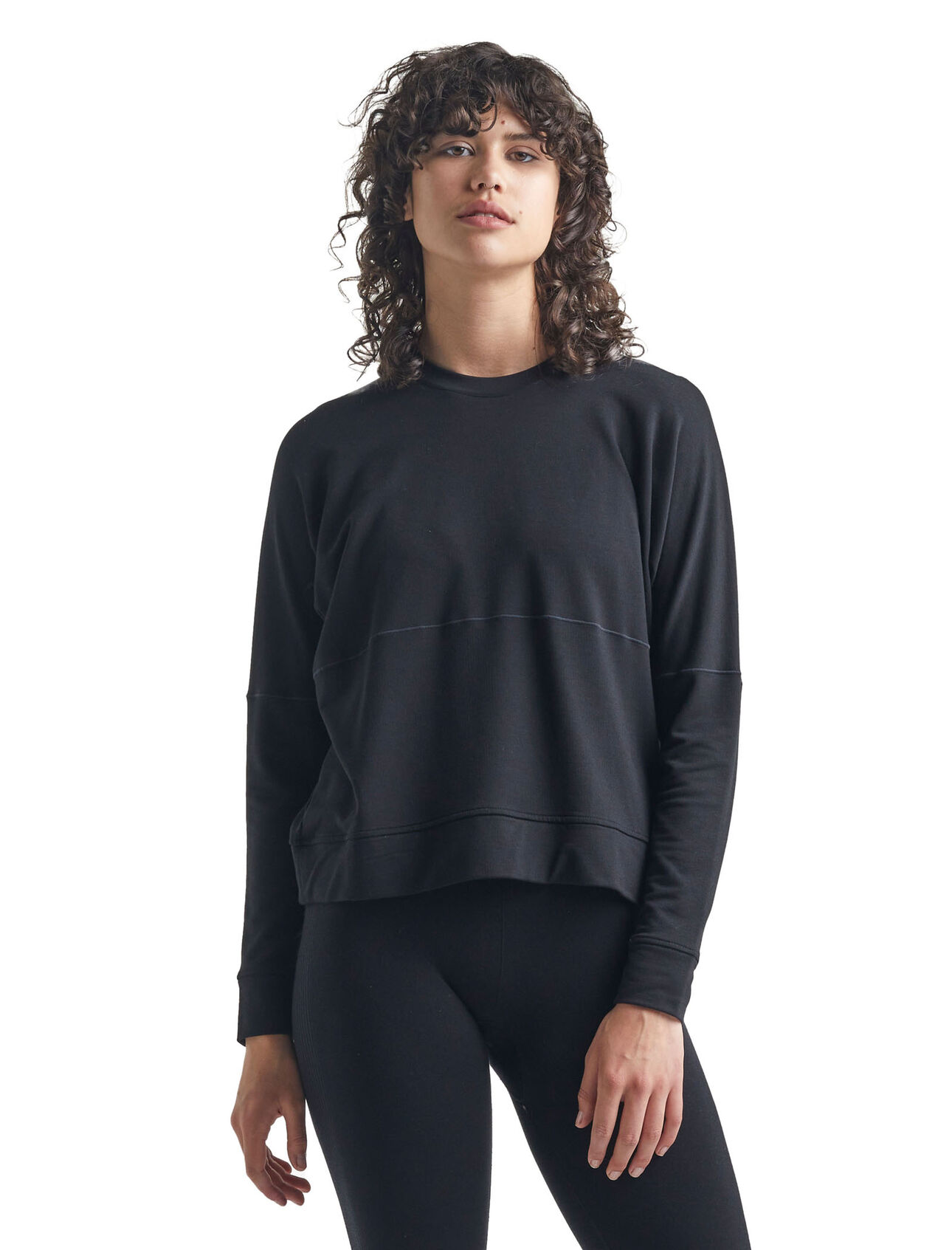 Cool-Lite™ Momentum sweatshirt met lange mouwen en ronde hals van merinowol