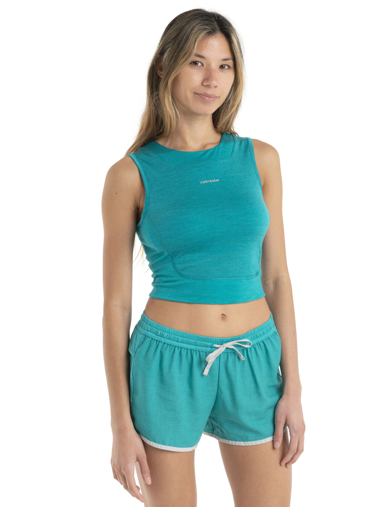 ZoneKnit™ Merino BH-Tanktop Damen Unser atmungsaktivstes, leichtestes Top für bewegungsintensive Aktivitäten, das ZoneKnit™ BH-Tanktop mit Body-Mapping bietet eine Kombination von Cool-Lite Merinojersey, hochatmungsaktivem Eyelet-Mesh und einem integrierten BH.  