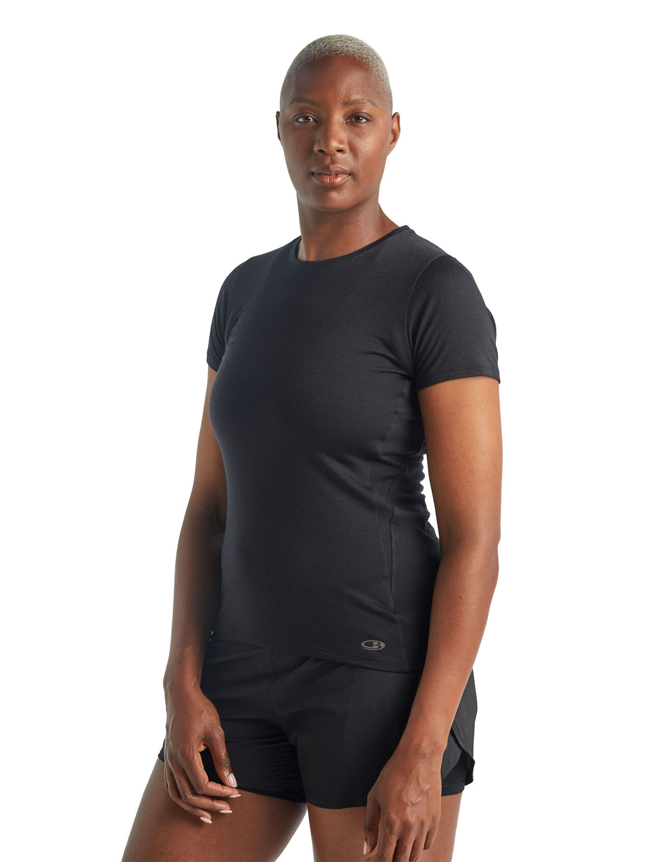 Cool-Lite™ Amplify T-shirt met korte mouwen en lage ronde hals van merinowol