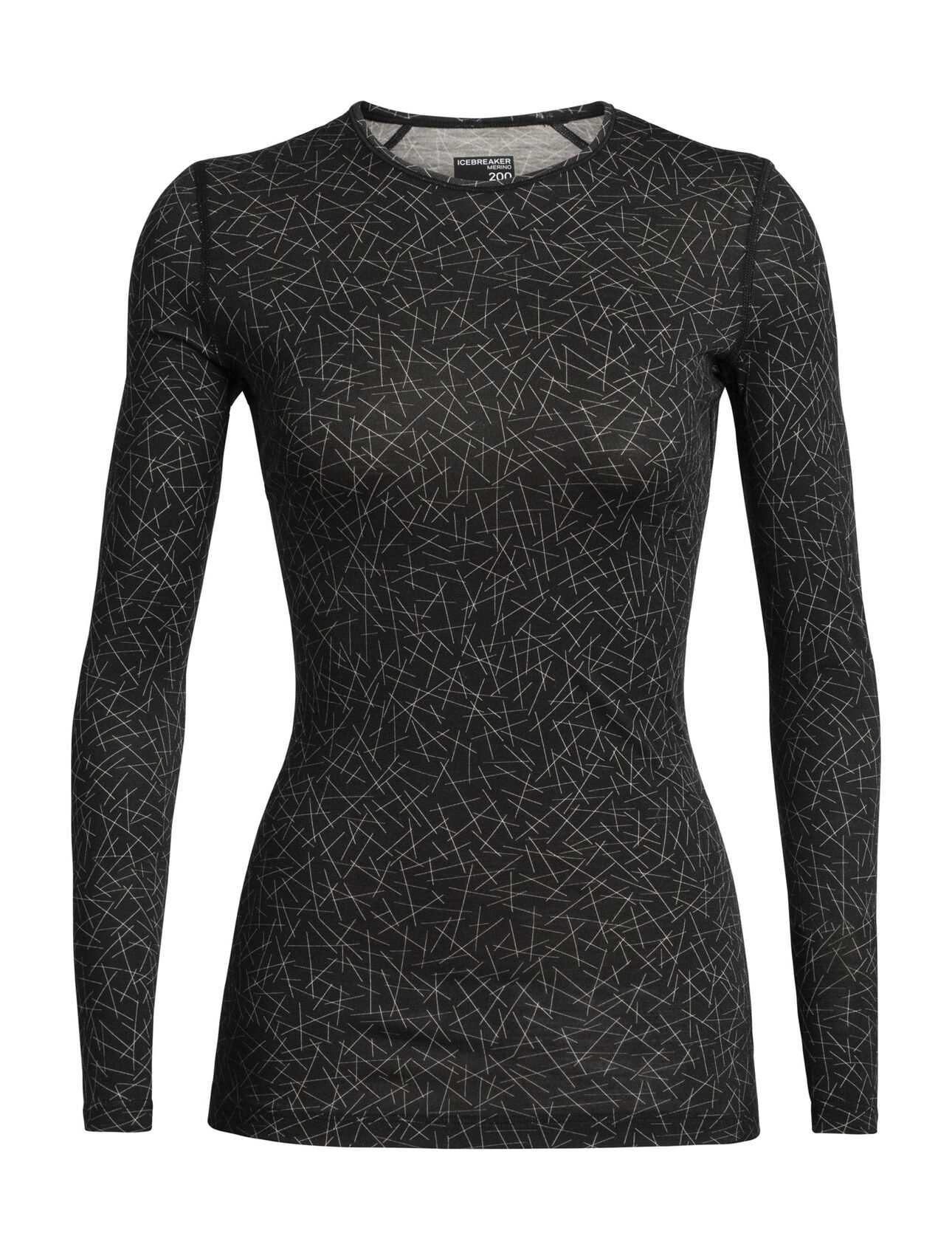 Merino 200 Oasis Long Sleeve Thermal Crewe Top Sky Paths