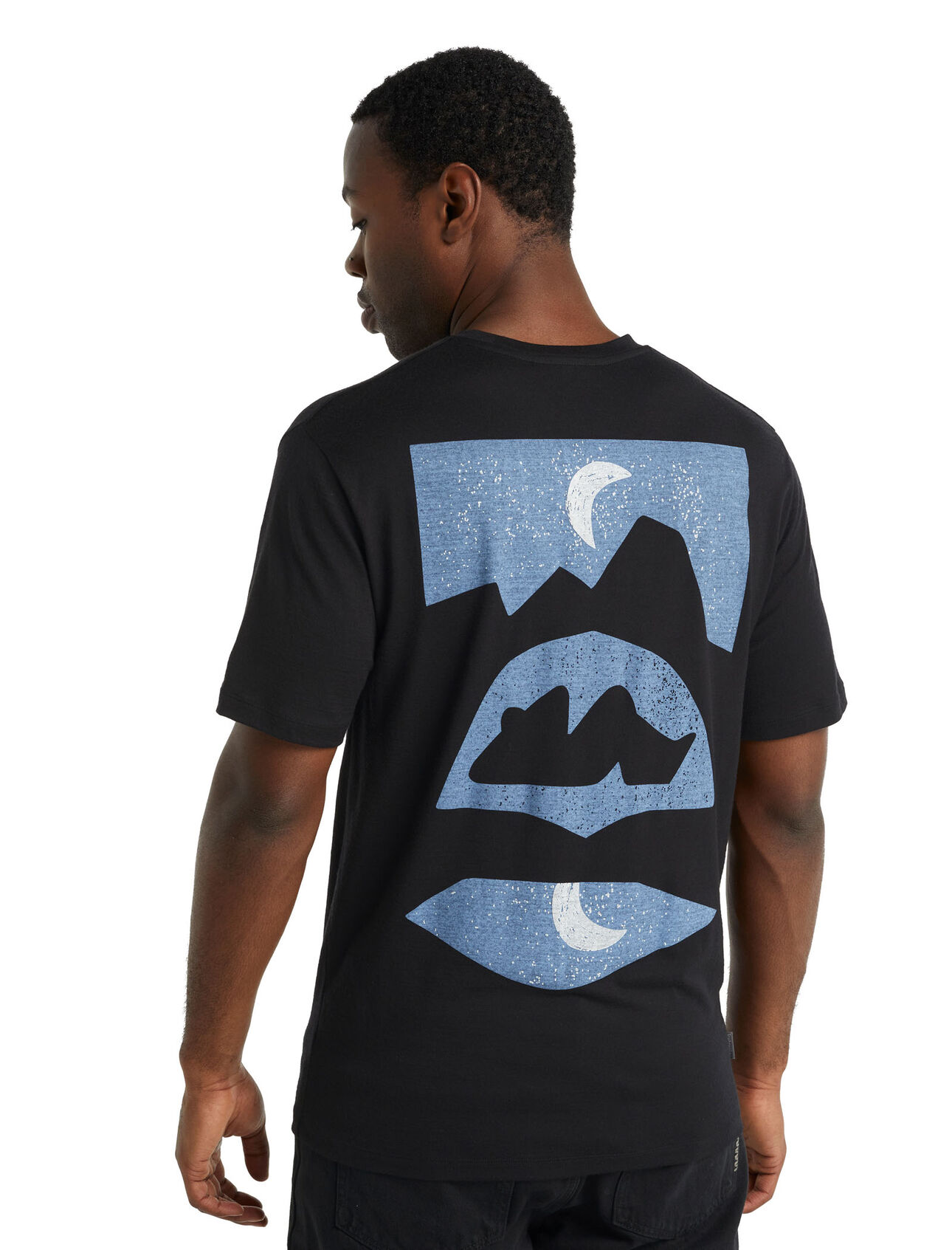 icebreaker x Antra Svarcs kortärmad t-shirt i merino Moon Reflection