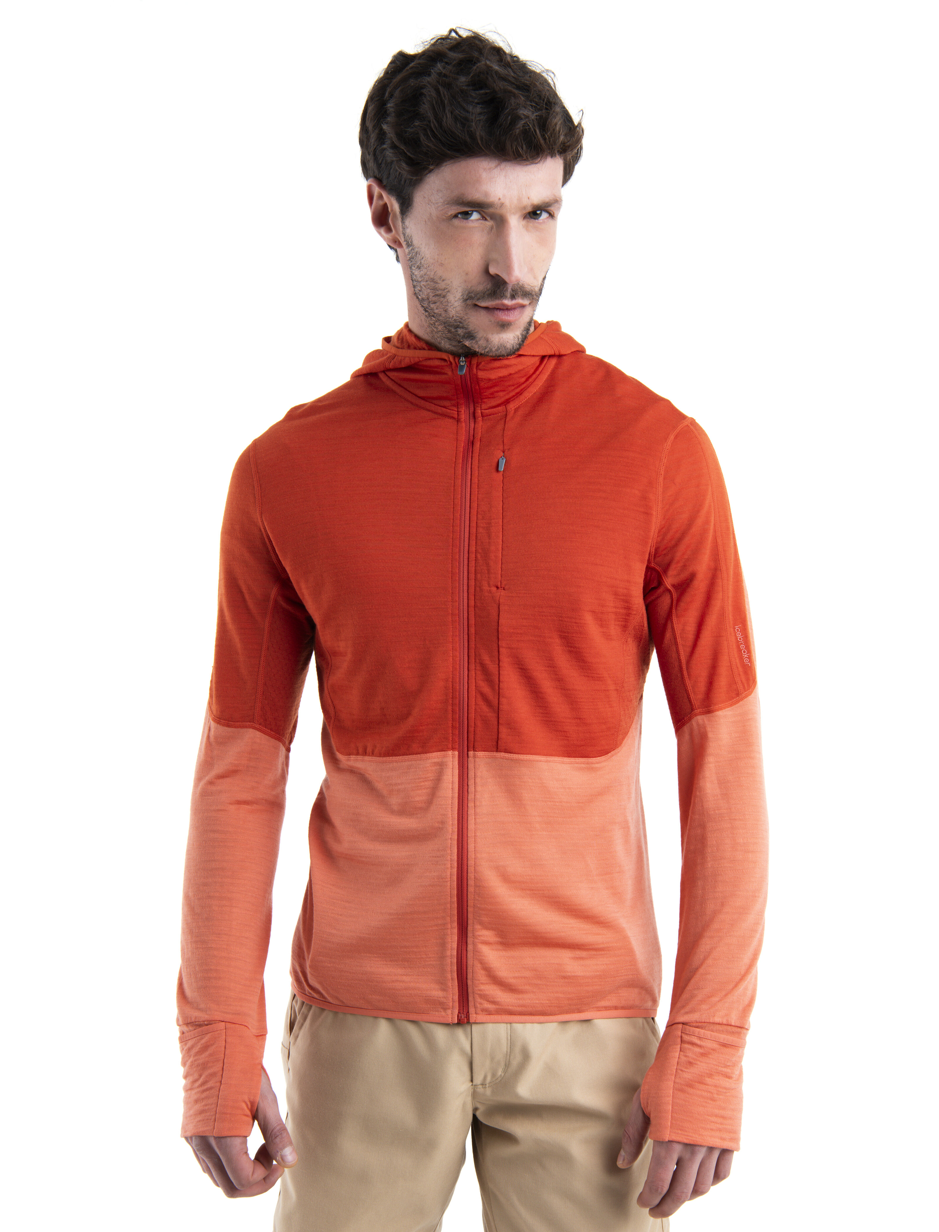 Men s Merino Blend 200 Realfleece Descender Long Sleeve Zip Hoodie
