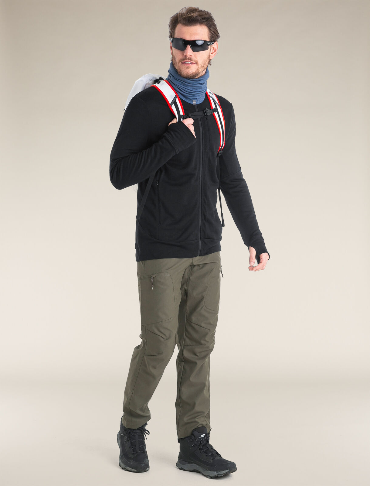 Icebreaker mens quantum ls zip shop