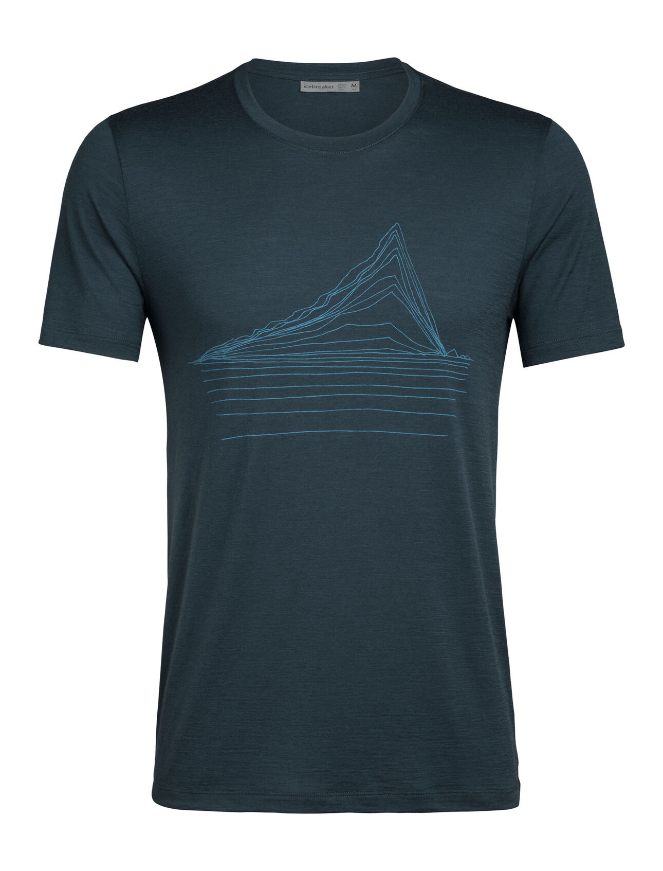 dla mężczyzn Merino Tech Lite Short Sleeve Crewe T-Shirt Heating Up Our most versatile tech tee, in breathable, odor-resistant merino wool with a slight stretch. Artist William Carden-Horton creates a striking image of glacial sea ice in his iconic line-drawing style.