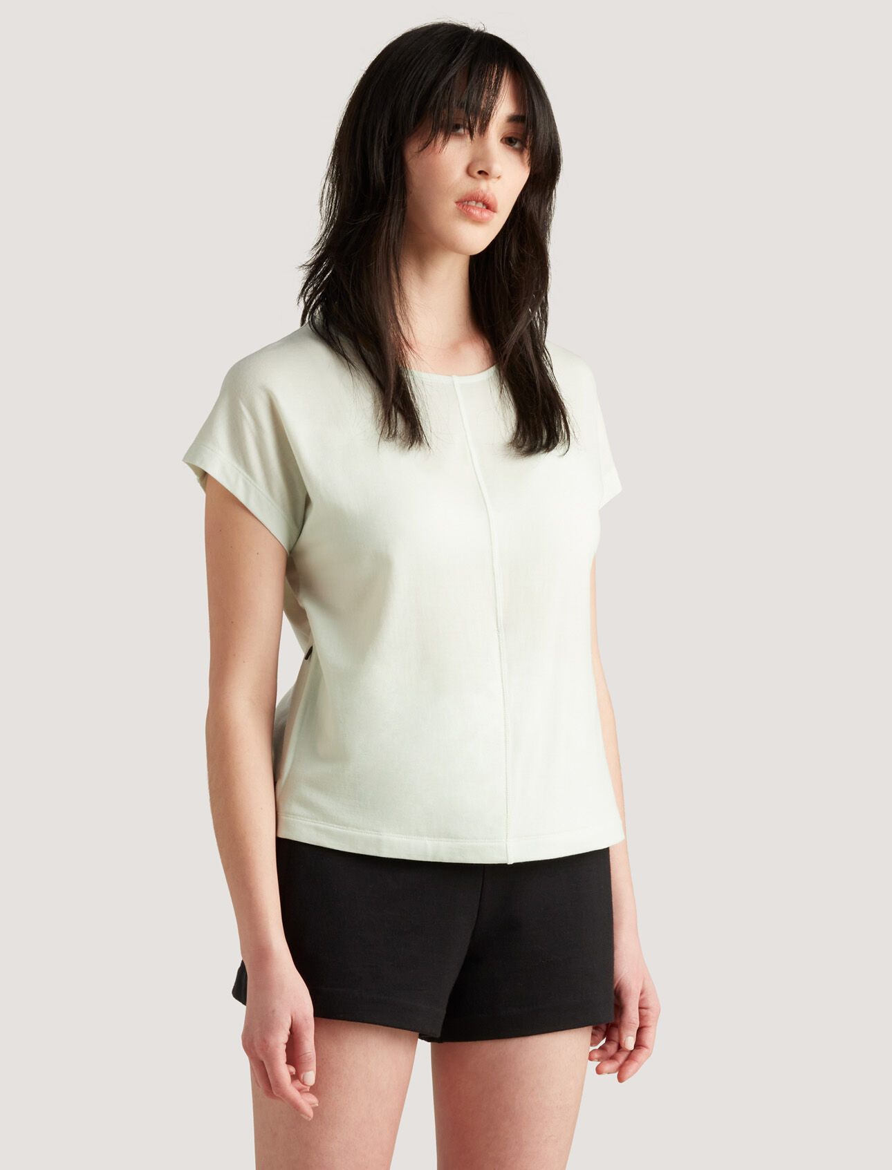 icebreaker City Label Merino T-Shirt mit überschnittenen Schultern